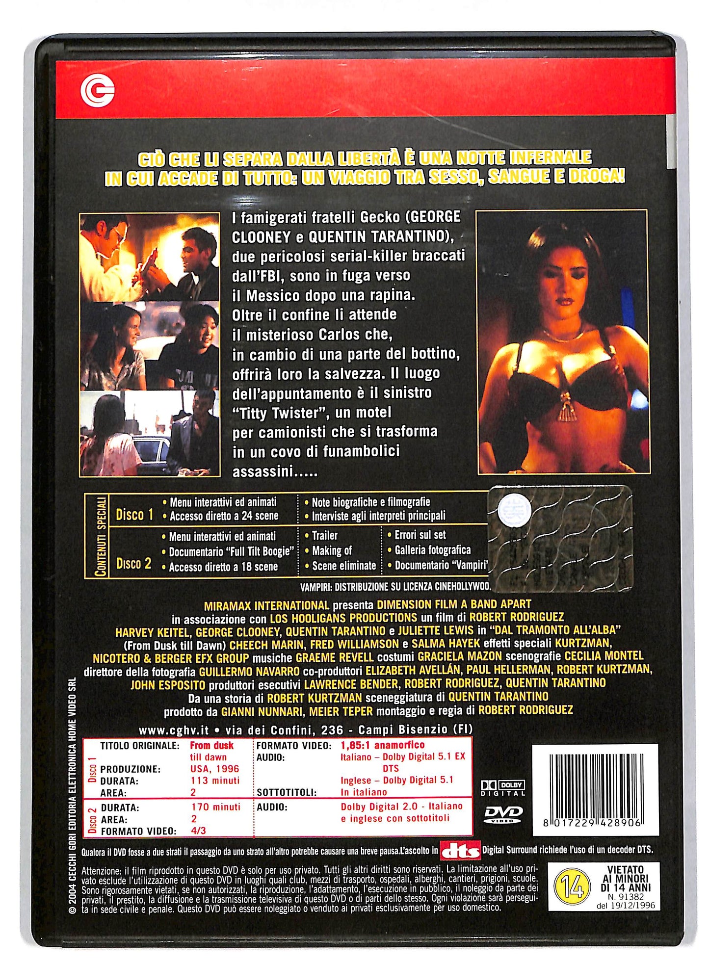EBOND Dal Tramonto All'alba EDIZIONE SPECIALE DVD DB588326