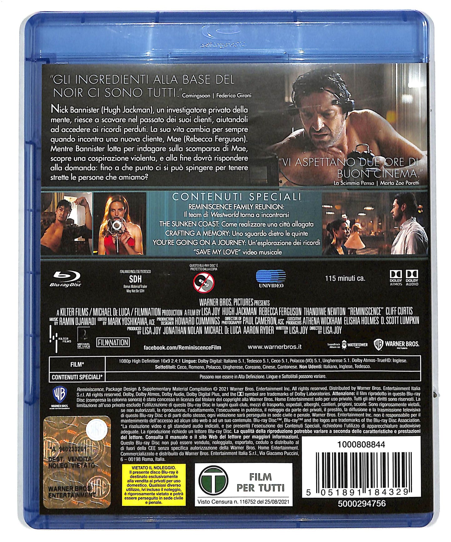 EBOND Frammenti dal passato - Reminiscence BLURAY DB588673
