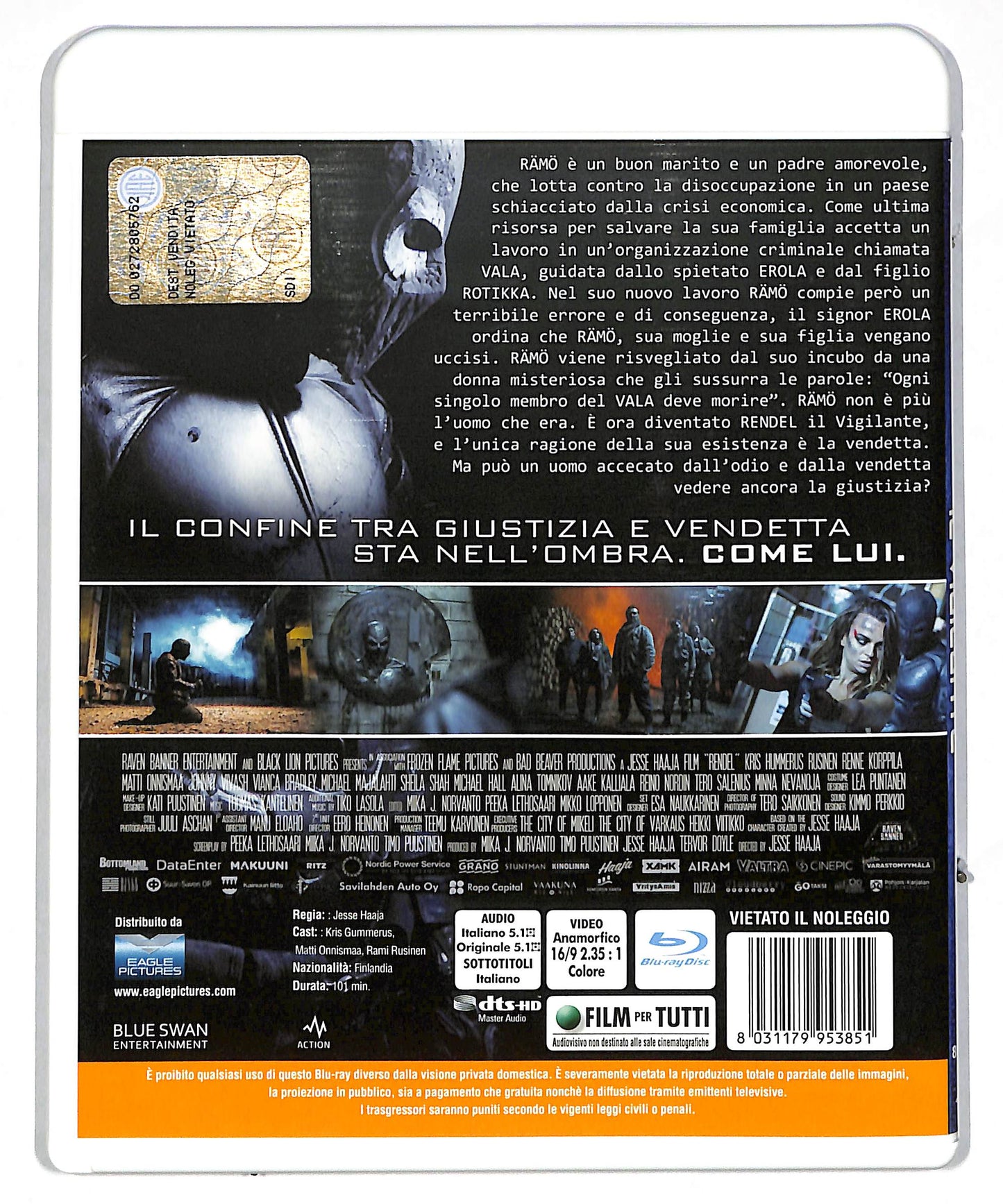 EBOND Rendel - Il Vigilante BLURAY DB588823