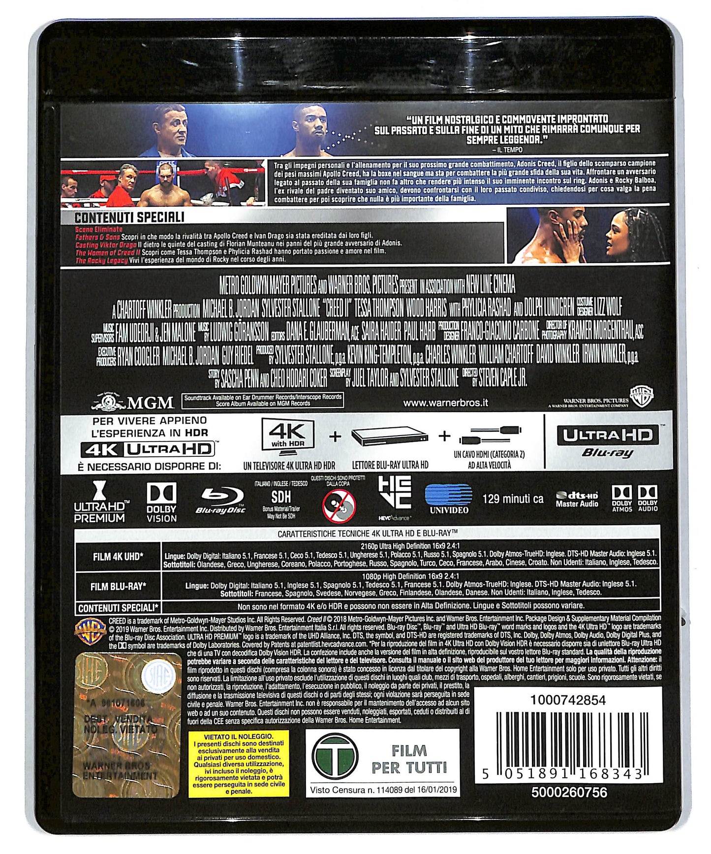 EBOND Creed II 4k Ultra Hd + BLURAY DB589108