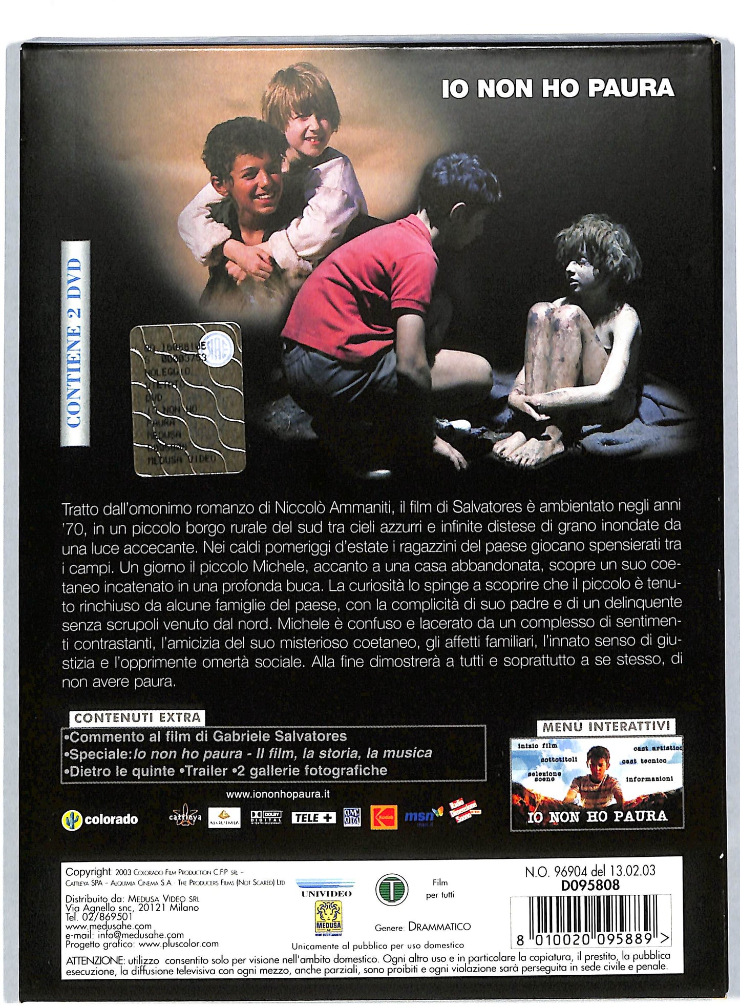 EBOND Io non ho paura DIGIPACK DVD DB589303