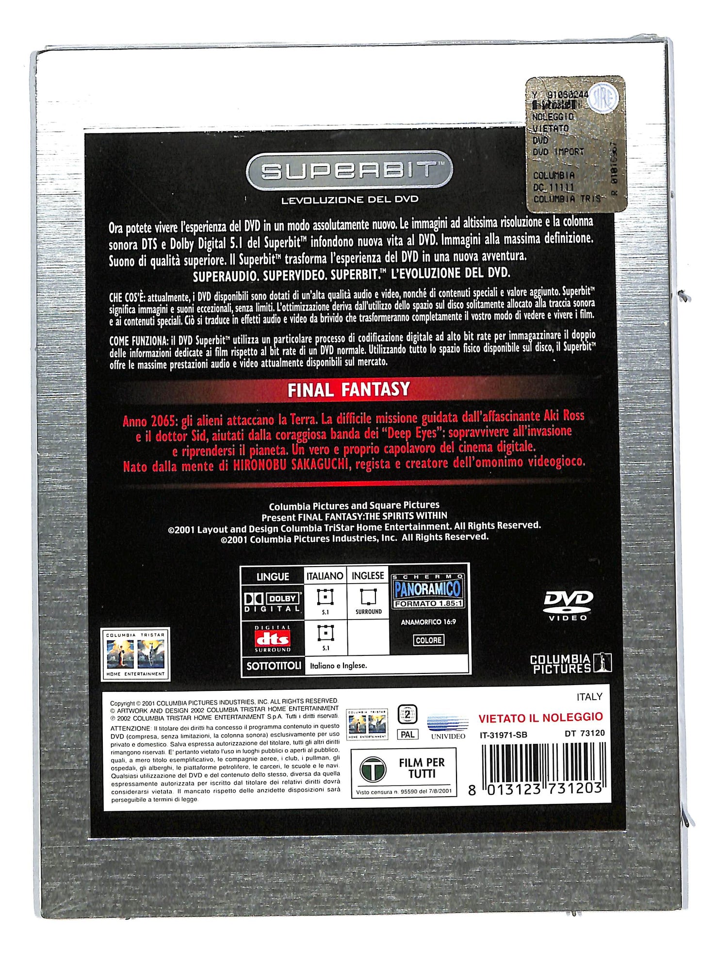 EBOND Final fantasy DIGIPACK DVD DB589347