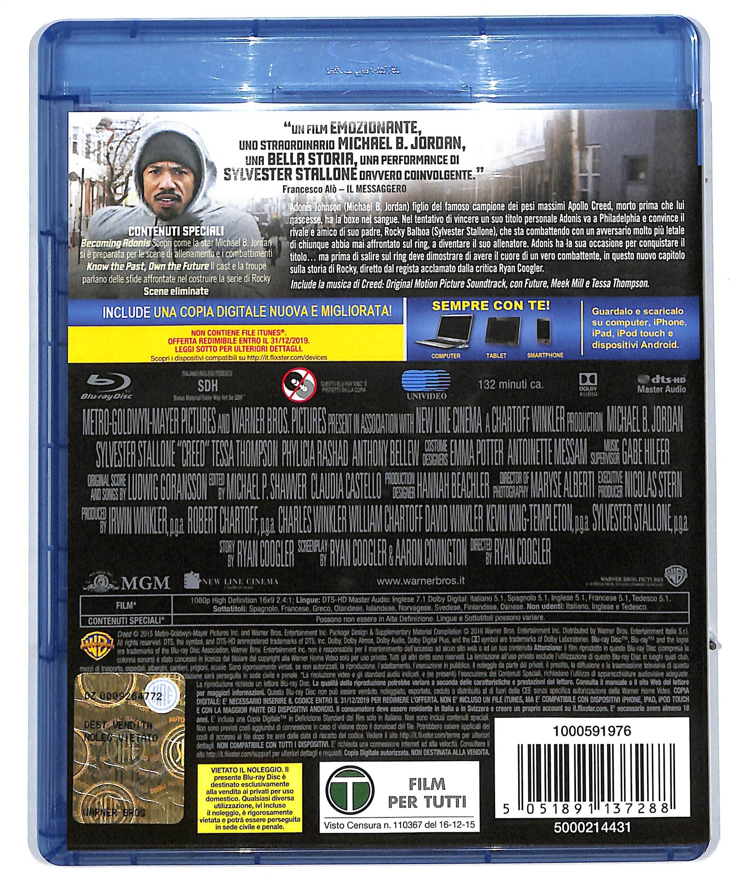EBOND Creed - Nato per combattere + Copia digitale BLURAY DB589457