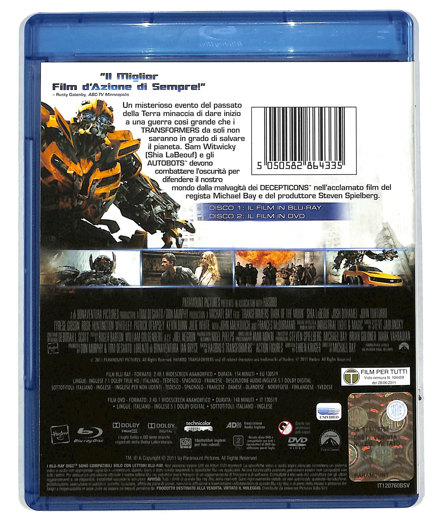 EBOND Transformers 3 DVD + BLURAY DB590109