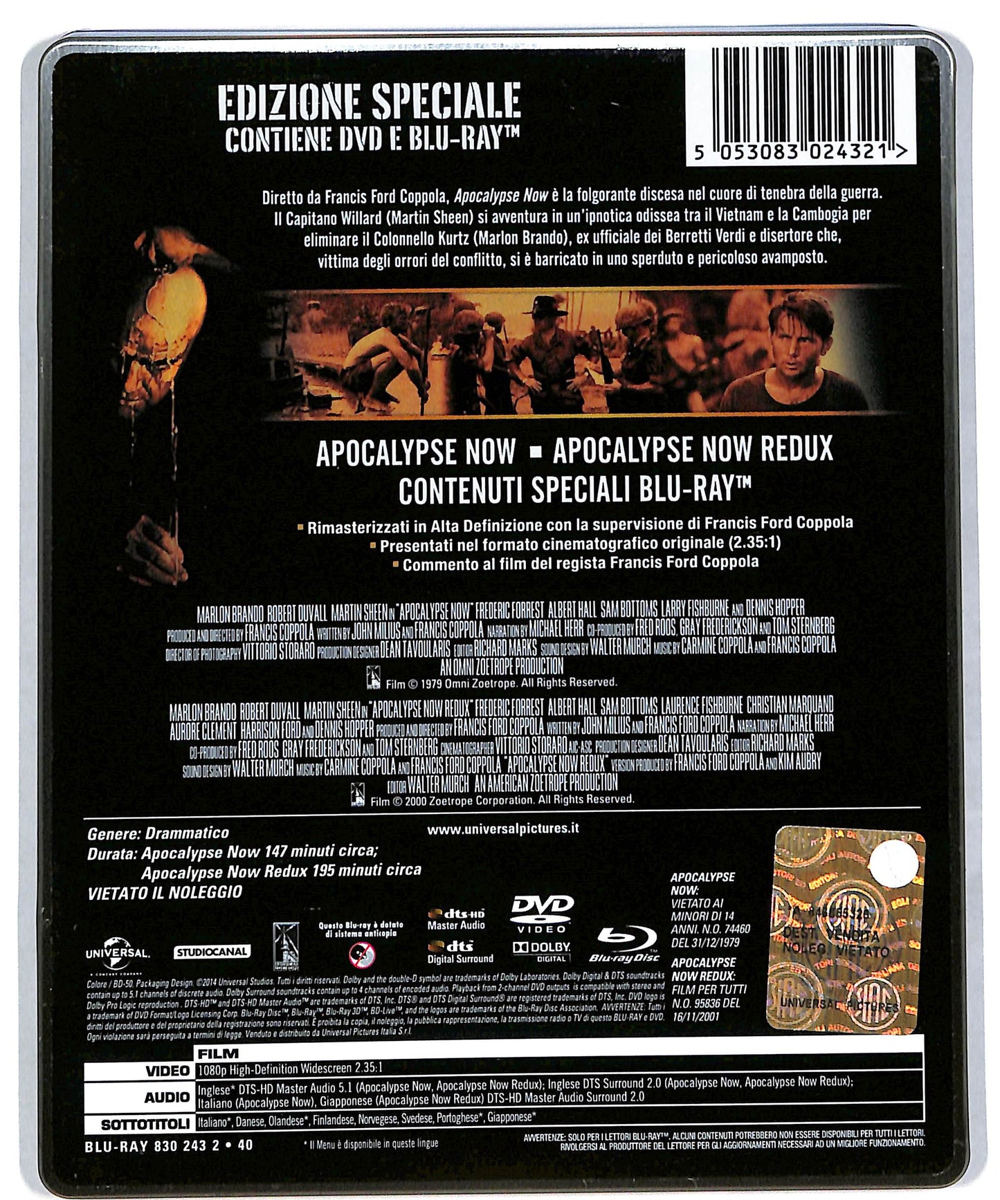 EBOND Apocalypsw now LIMITED EDITION STEELBOOK BLURAY DB590155