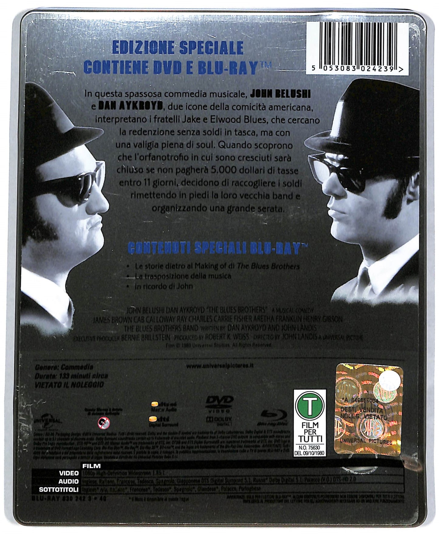 EBOND The Blues Brothers STEELBOOK EDIZIONE LIMITATA BLURAY DB590170