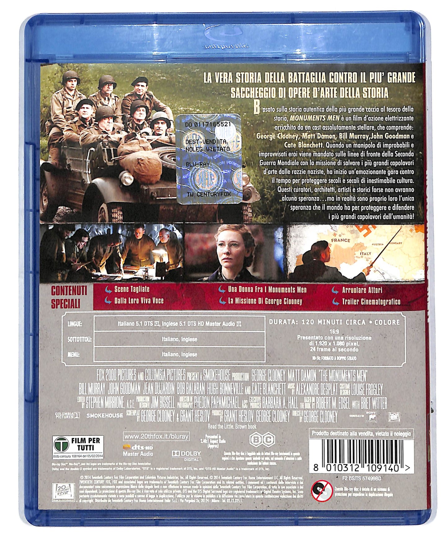 EBOND Monuments Men BLURAY DB590177