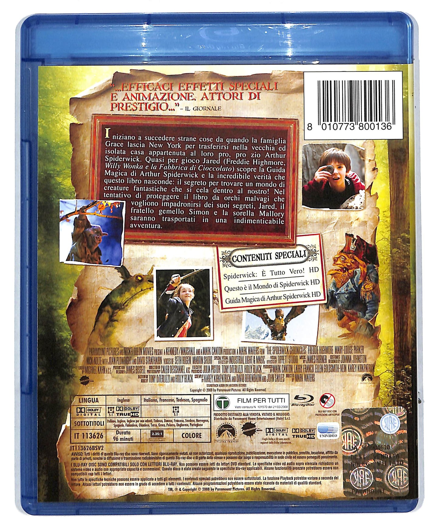 EBOND Spiderwick - Le cronache BLURAY DB590233