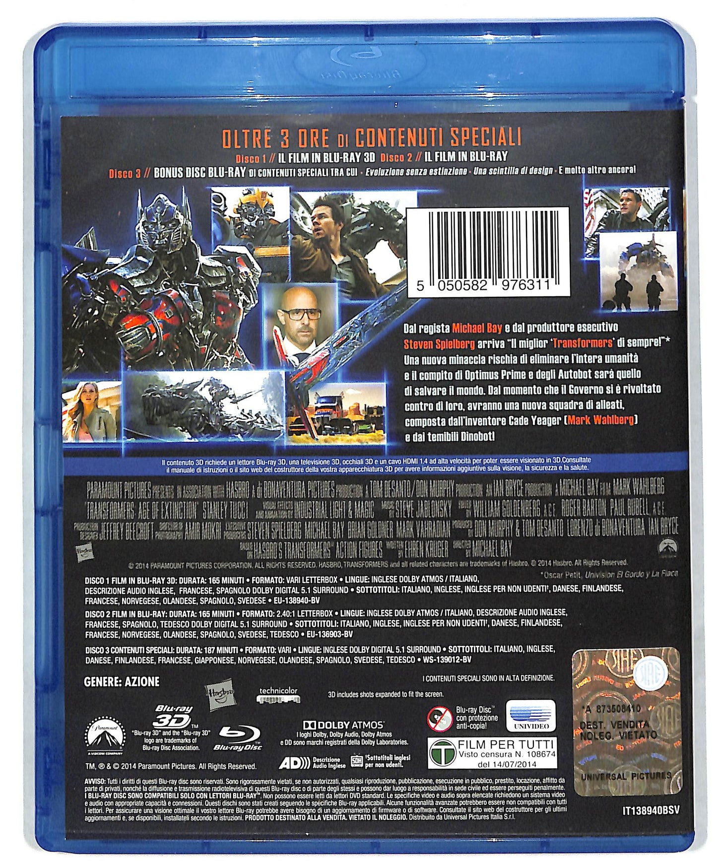 EBOND Transformers 4 - BLURAY 3D + BLURAY Bonus Disc BLURAY DB590260