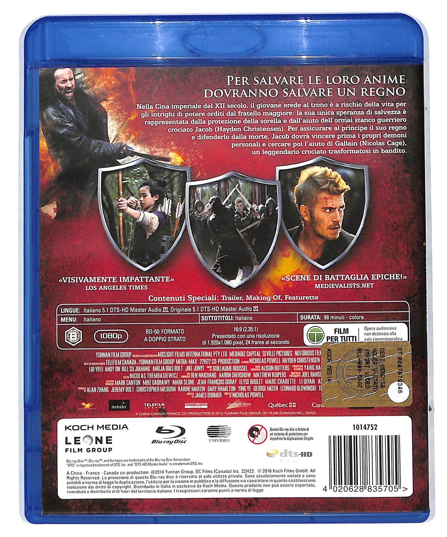 EBOND Outcast - L'ultimo templare BLURAY DB590430