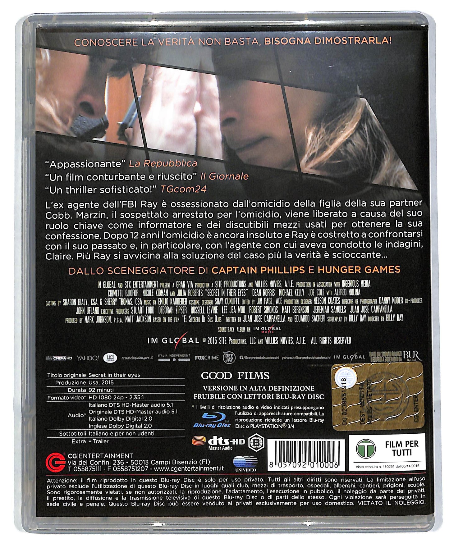 EBOND Il segreto dei suoi occhi (film 2015) BLURAY DB590435