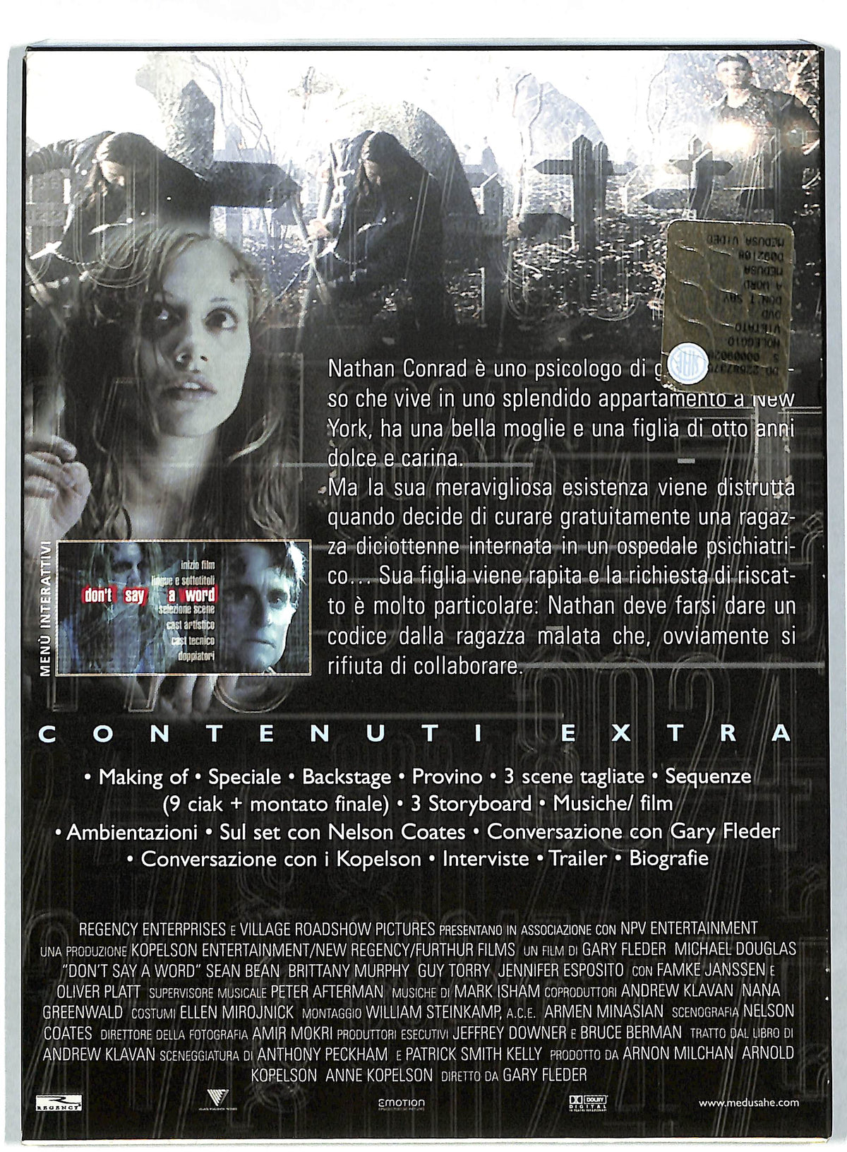 EBOND Don't Say a Word (2 dischi) DIGIPACK DVD DB590664