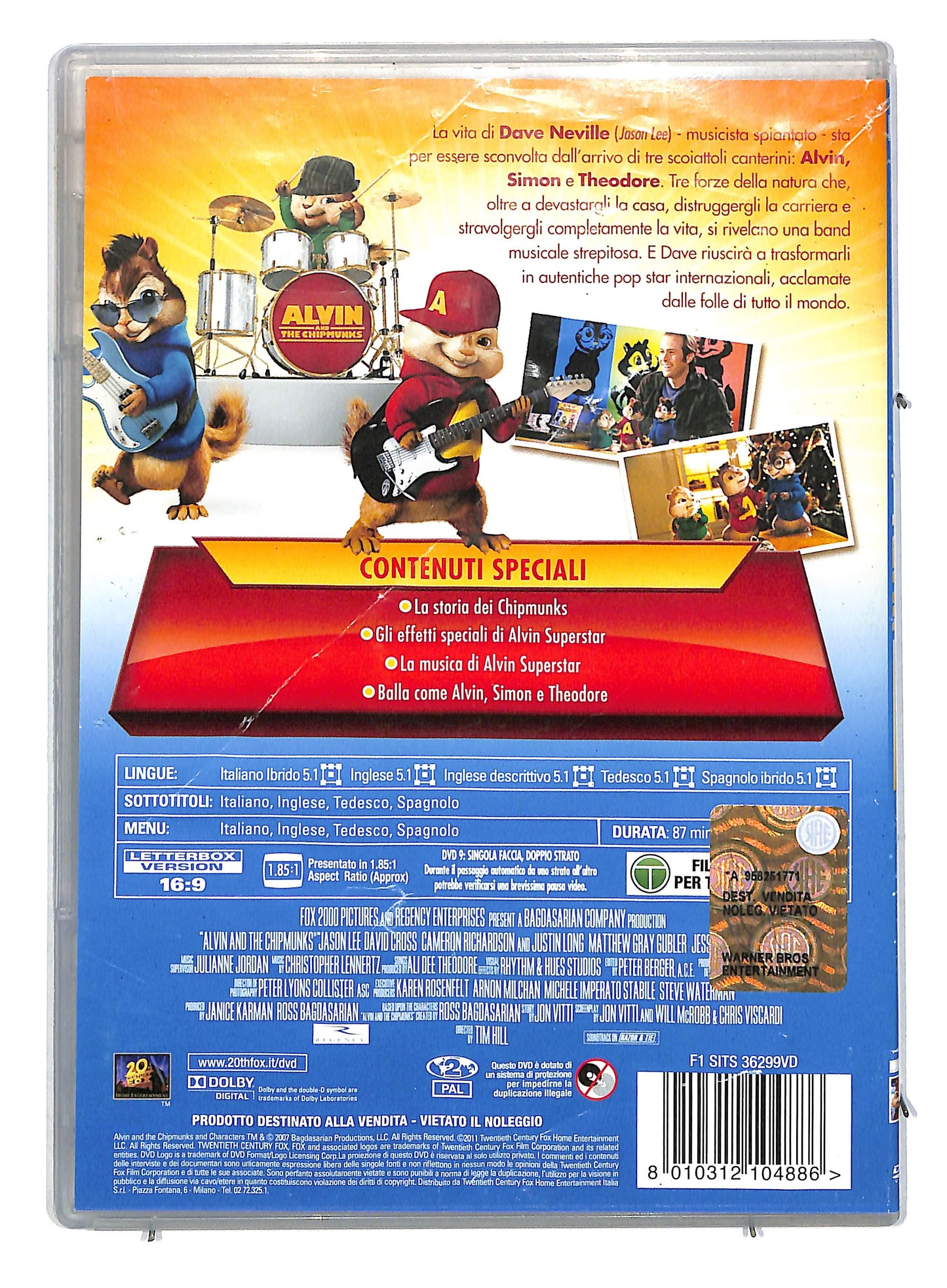 EBOND Alvin superstar slimcase DVD DB590801