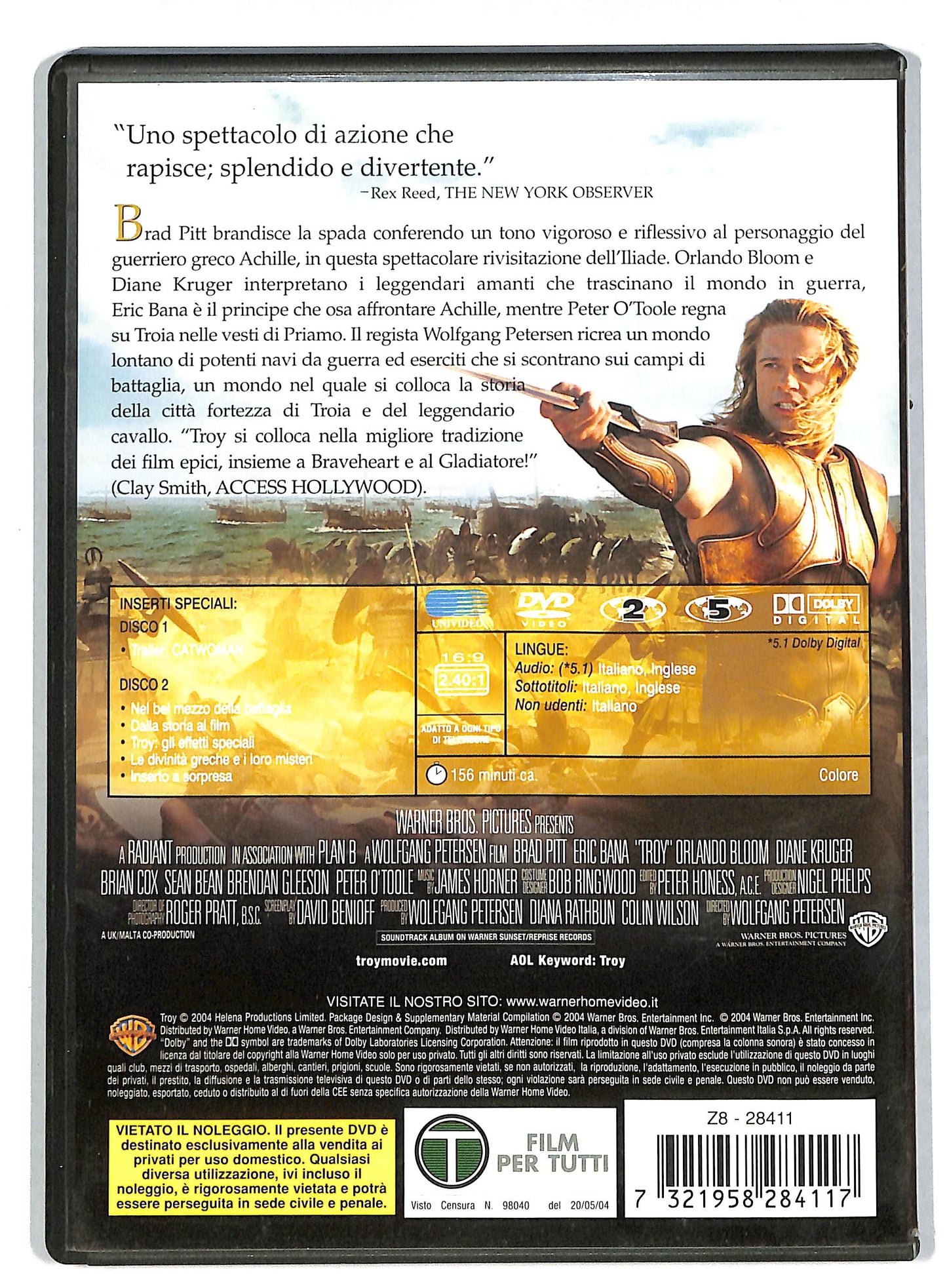 EBOND Troy EDIZIONE SPECIALE 2 dischi DVD DB590816