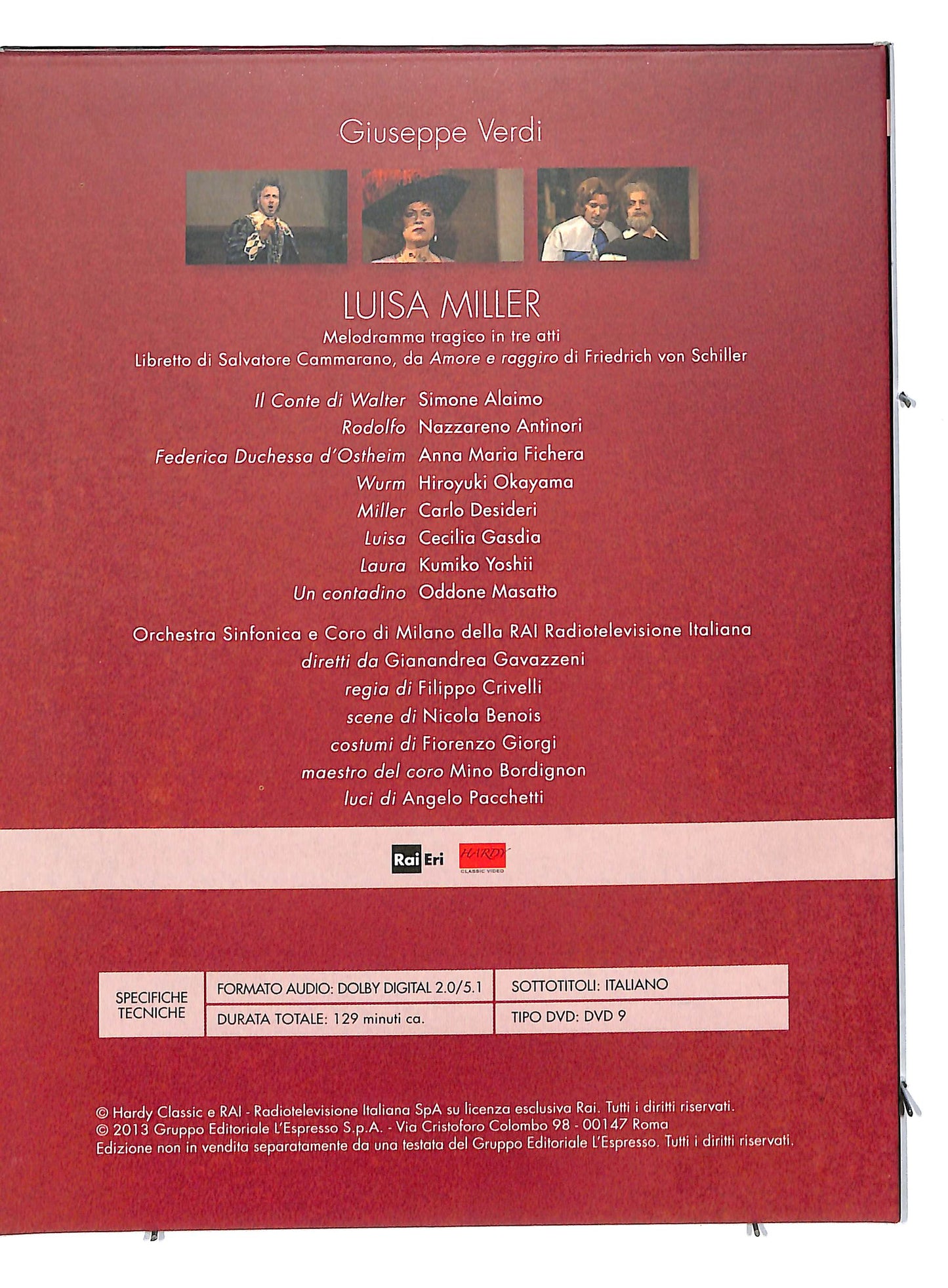 EBOND Luisa miller - Viva verdi 1813 - 2013 EDITORIALE DVD DB591101
