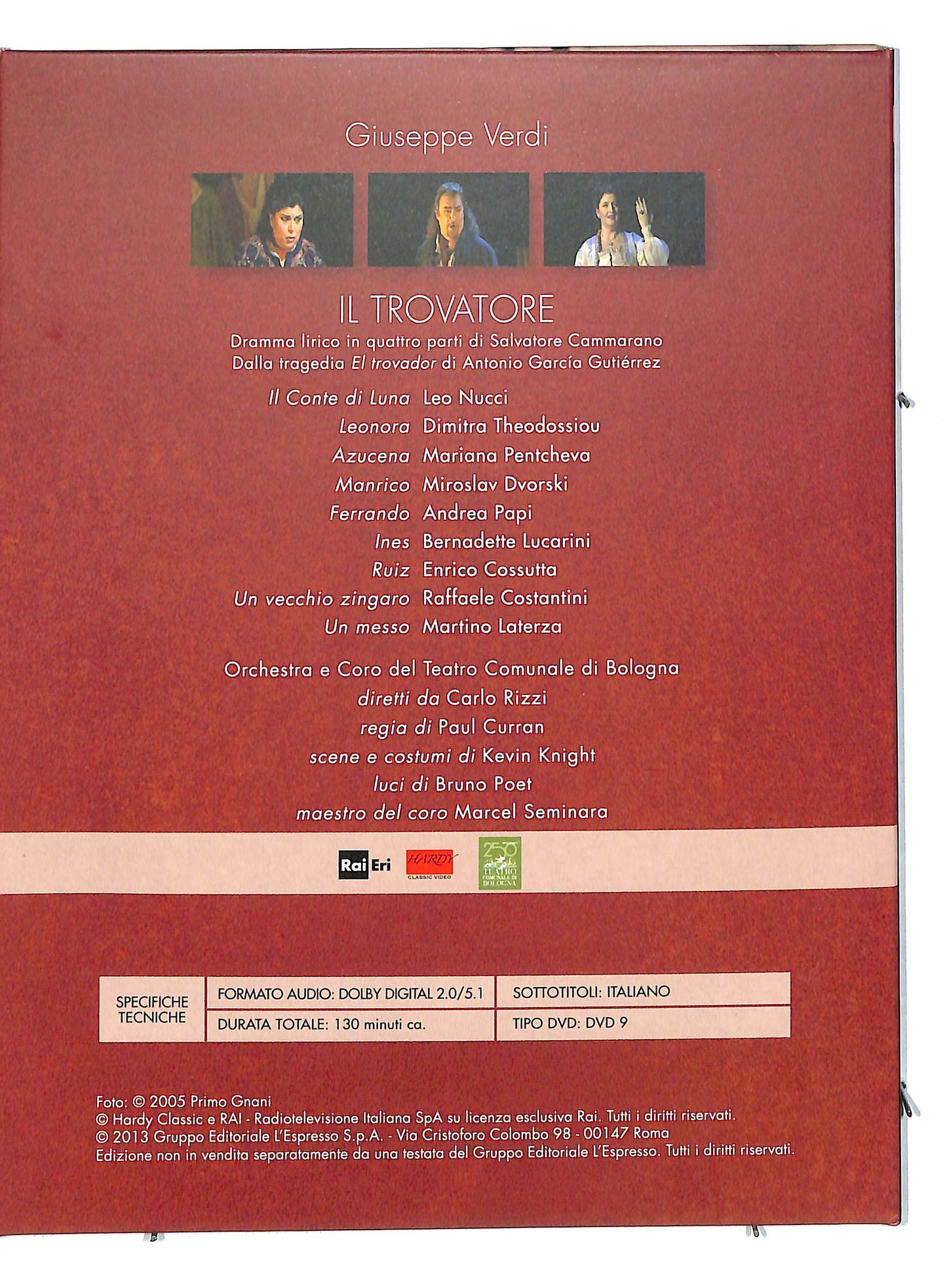 EBOND Viva Verdi 1813 - 2013 Il trovatore vol 18 EDITORIALE DVD DB591123