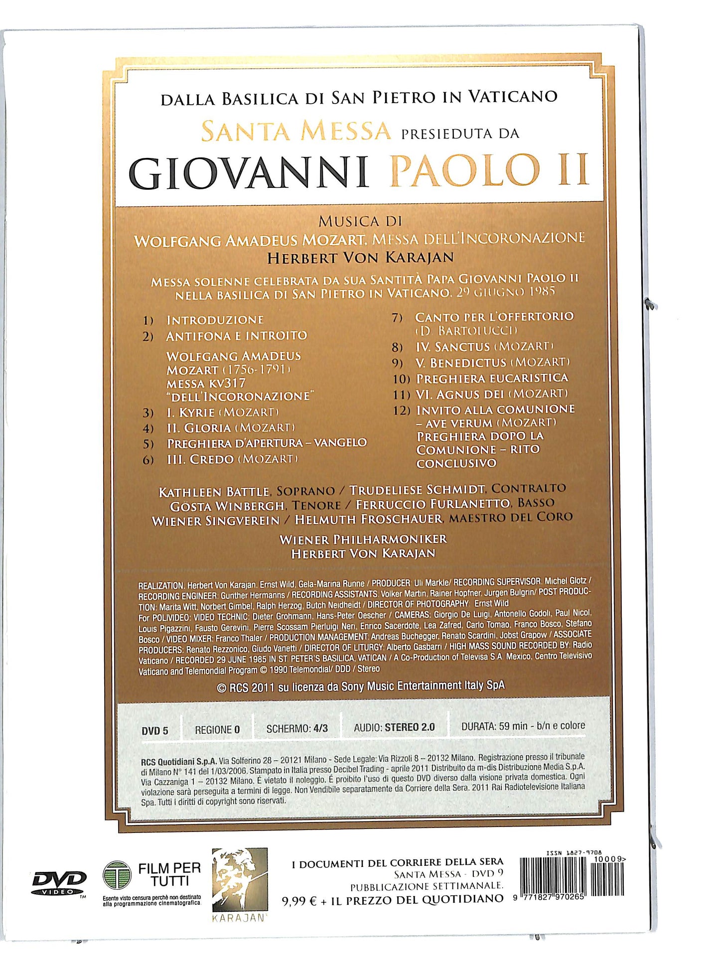 EBOND Giovanni paolo II - Santa messa EDITORIALE DVD DB591138