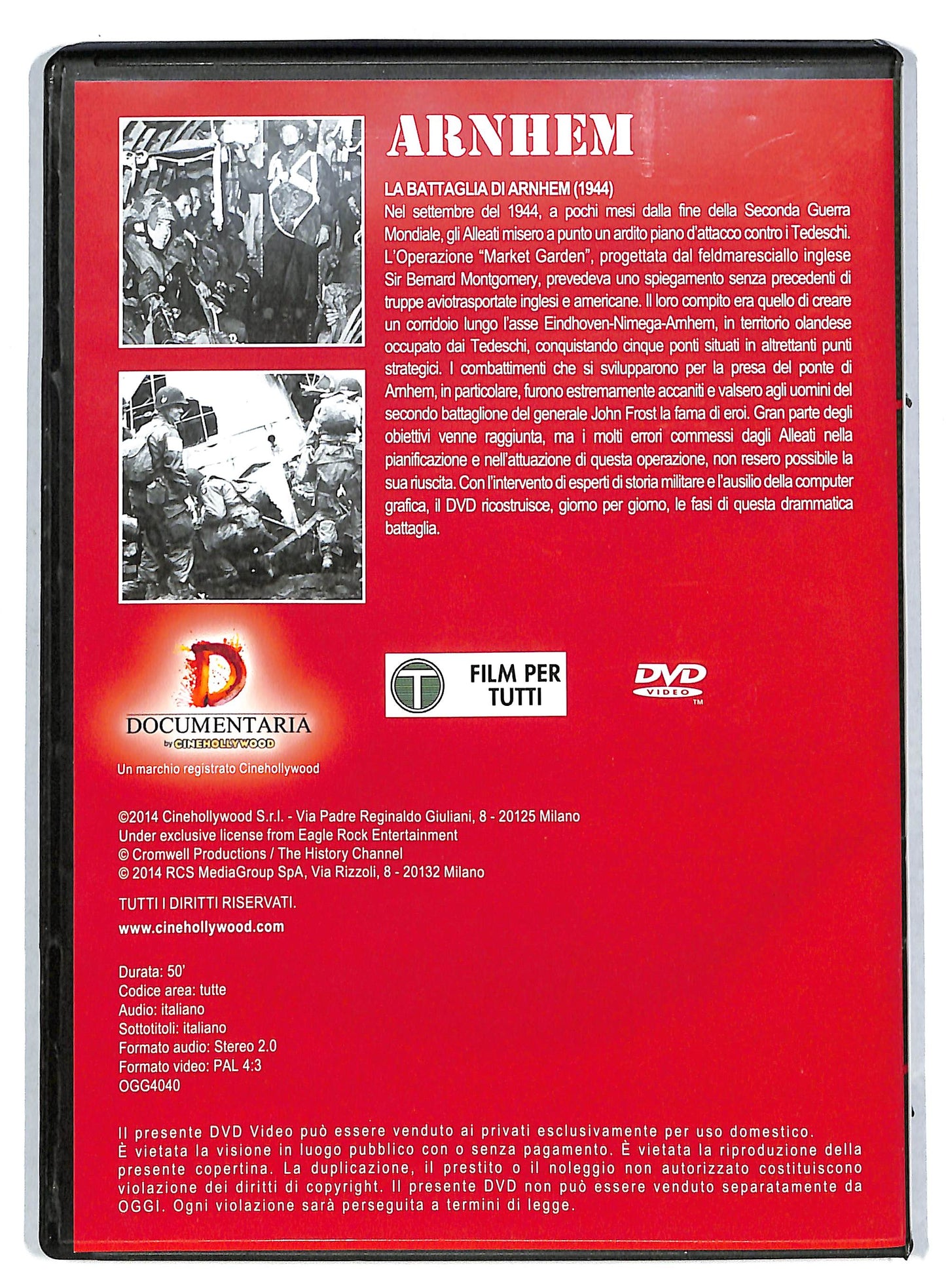 EBOND Le Grandi Battaglie - Arnhem EDITORIALE DVD DB591142