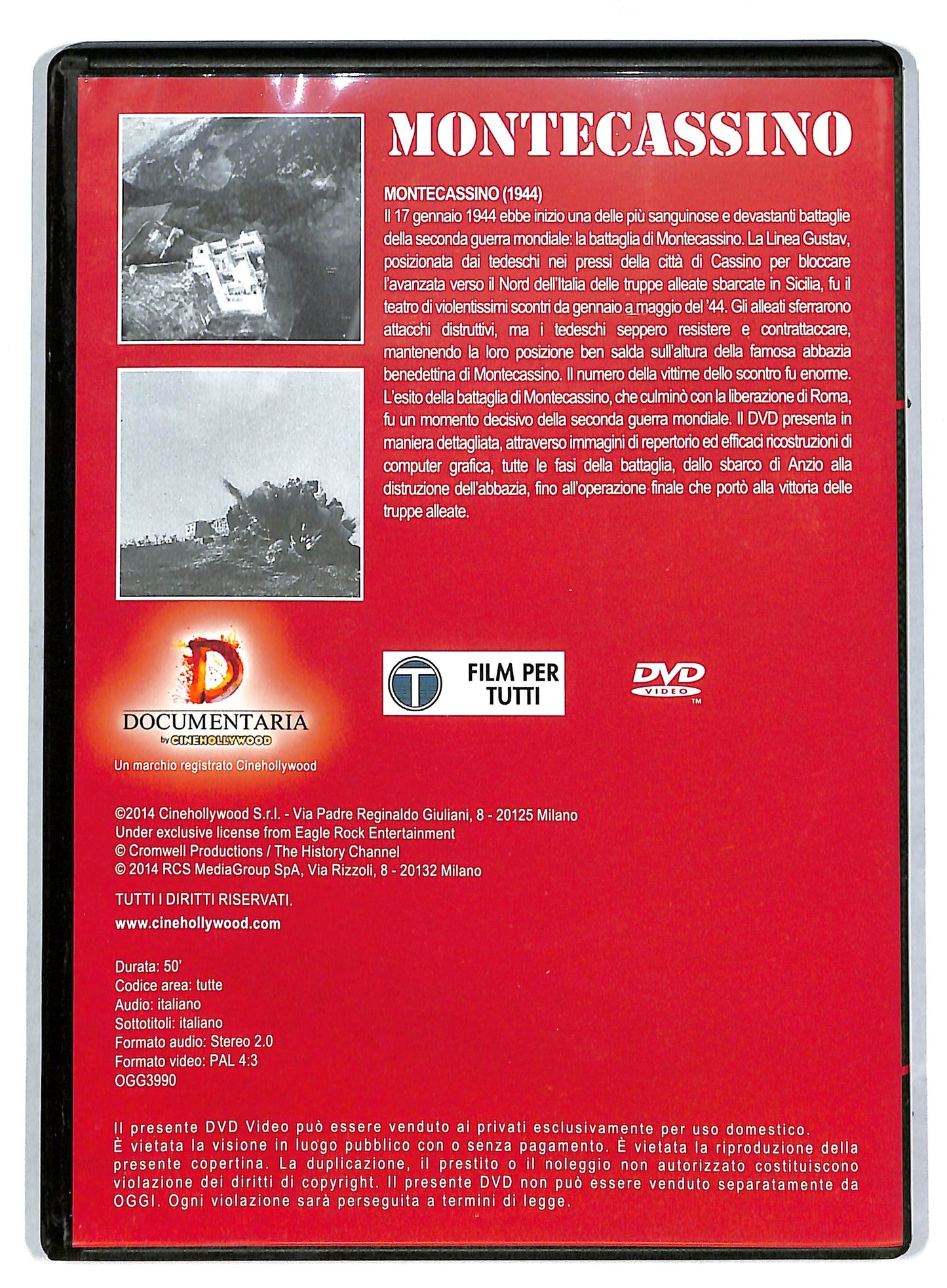 EBOND Montecassino vol 3 - II Guerra mondiale EDITORIALE DVD DB591145