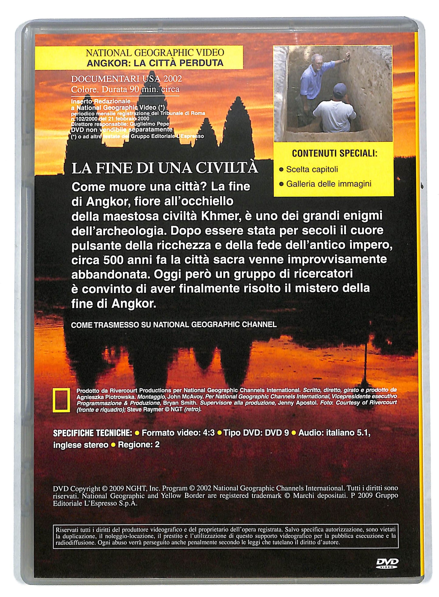 EBOND Angkor - La citta perduta - National geographic EDITORIALE DVD DB591147