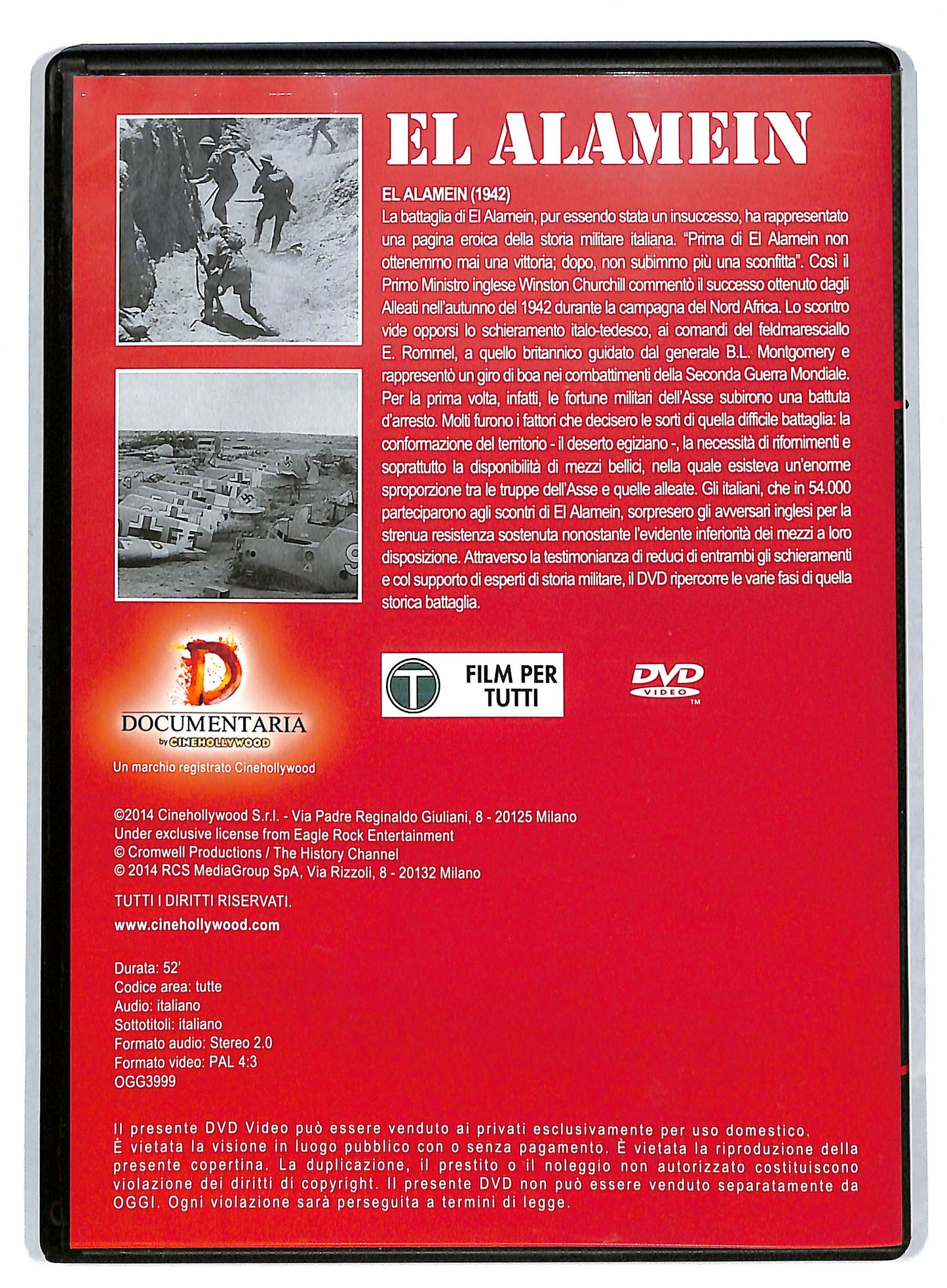 EBOND El Alamein vol 2 EDITORIALE DVD DB591165