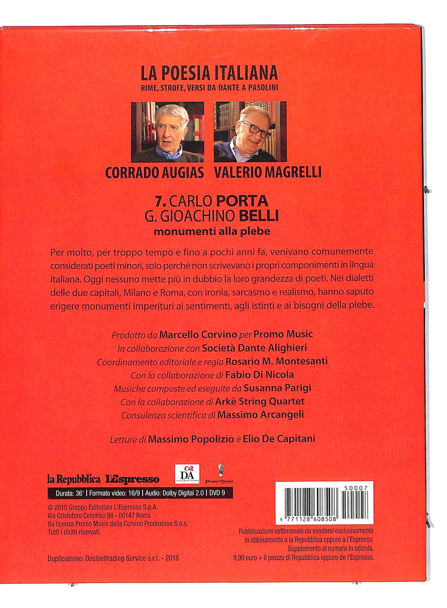 EBOND La poesia italiana vol 7 - monumenti alla plebe EDITORIALE DVD DB591303
