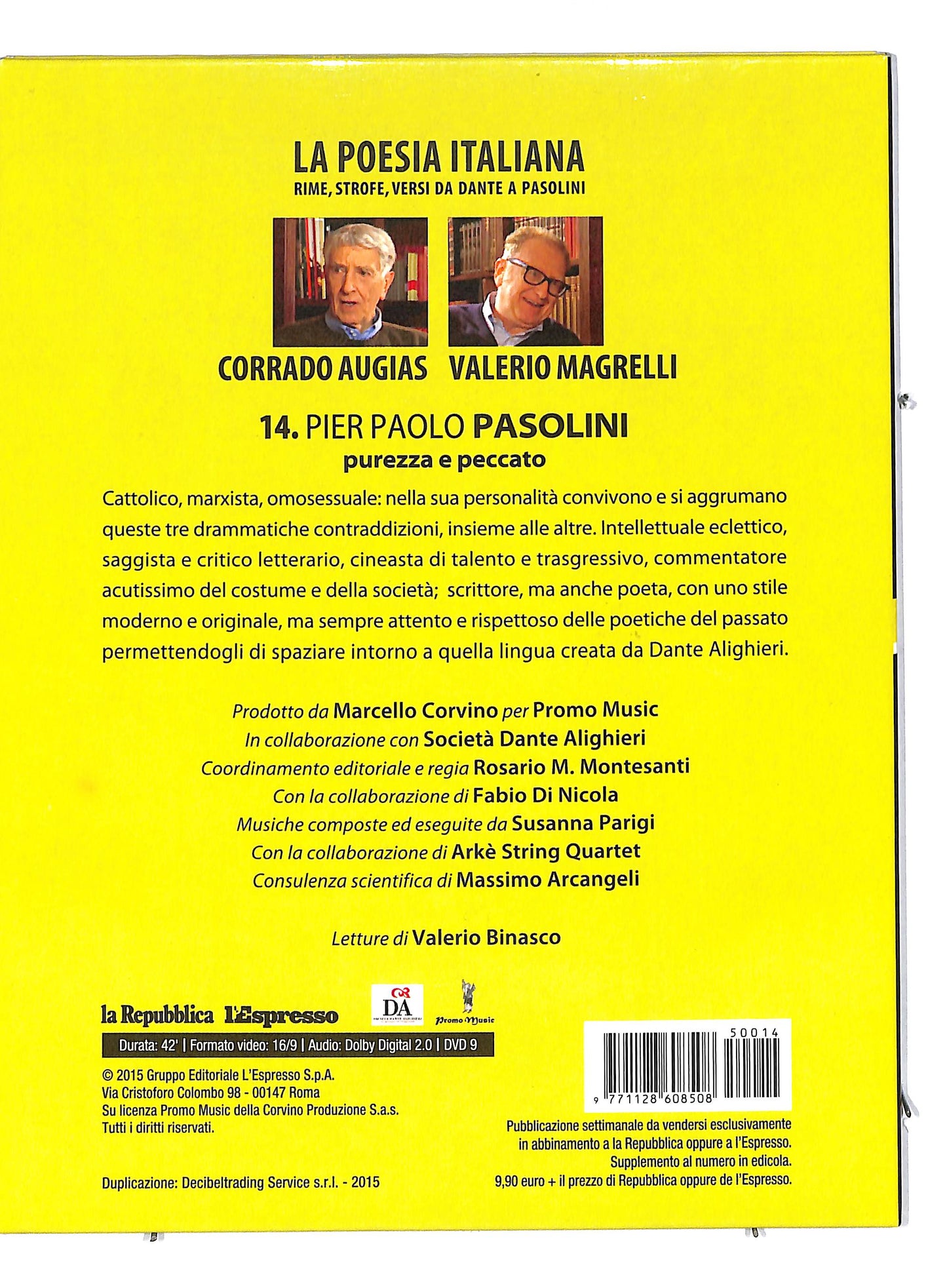 EBOND Pier Paolo Pasolini - purezza e peccato vol 14 EDITORIALE DVD DB591312