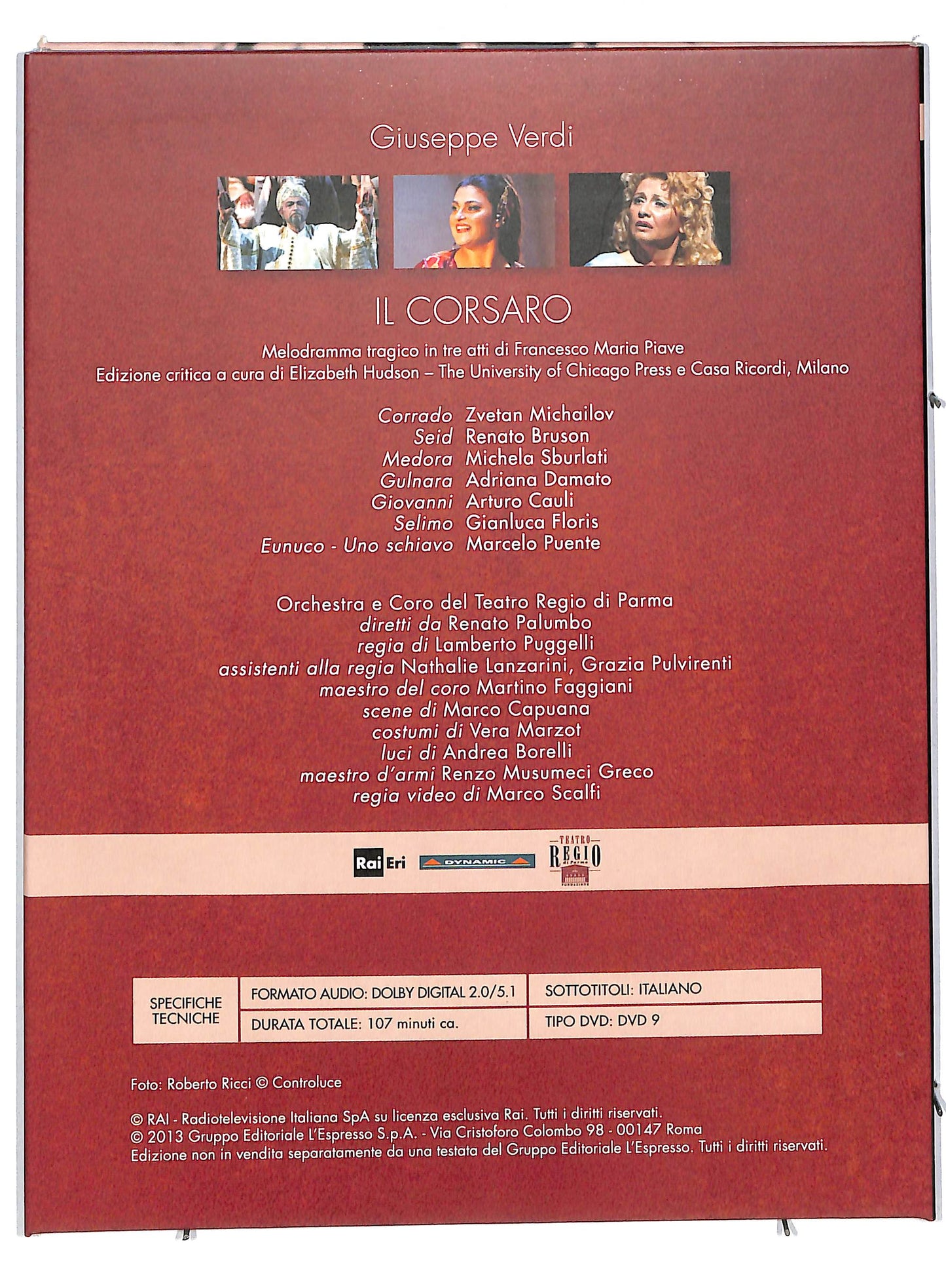 EBOND Viva Verdi 1813 - 2013 Il corsaro vol 20 EDITORIALE DVD DB591428