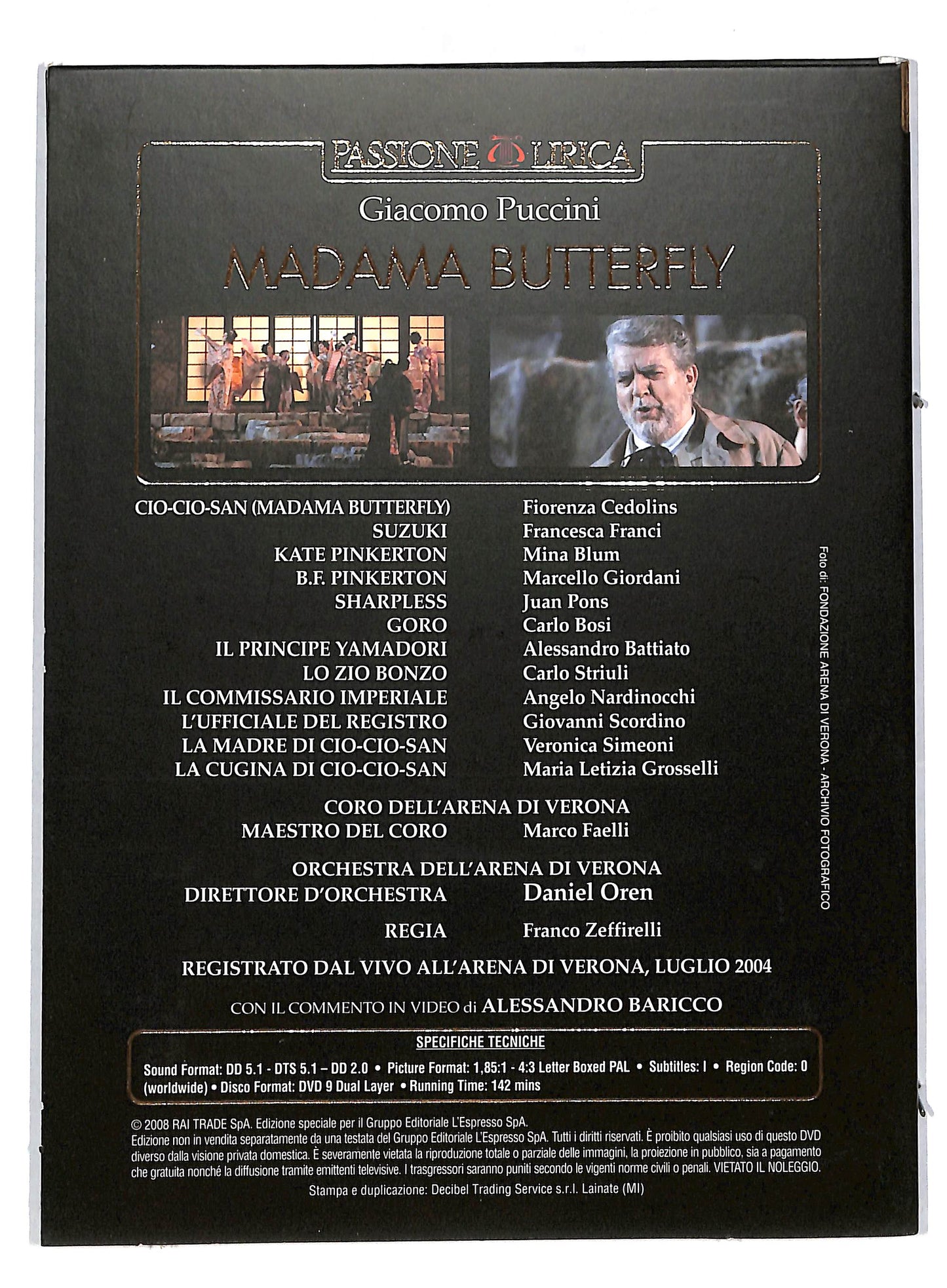 EBOND Passione Lirica - Puccini - Madama Butterfly EDITORIALE DVD DB591442