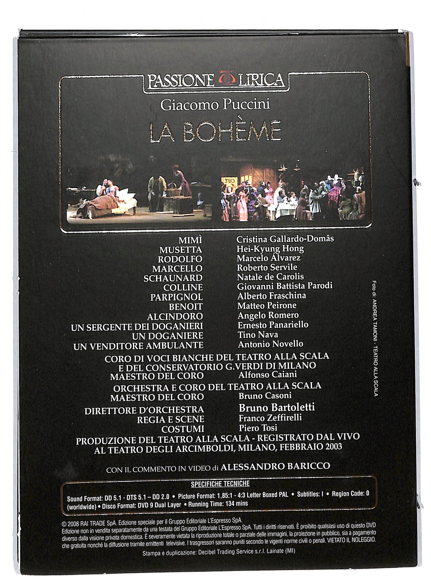 EBOND La boheme - Giacomo Puccini EDITORIALE DVD DB591461
