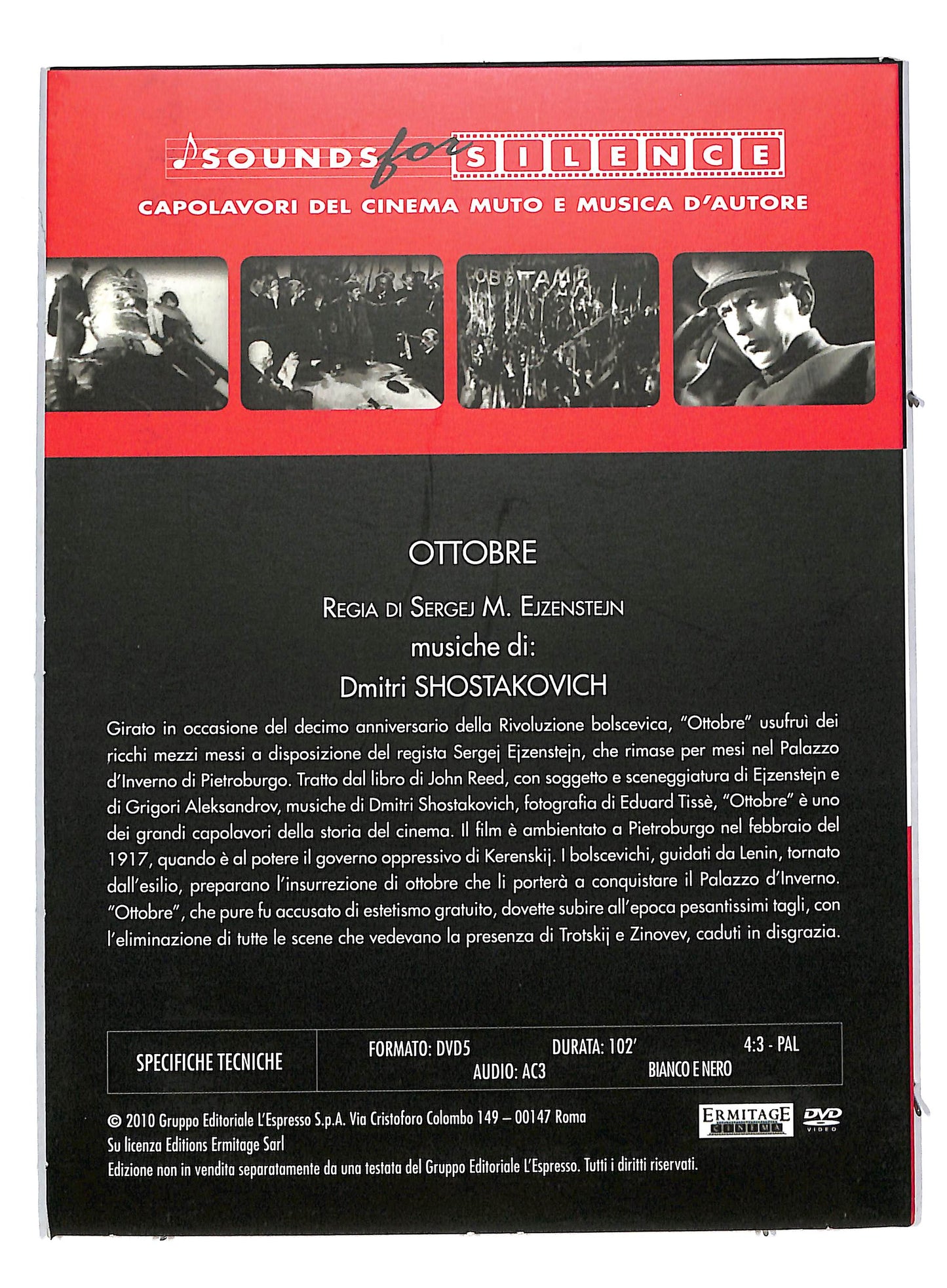 EBOND Ottobre - sounds for silence EDITORIALE DVD DB591469