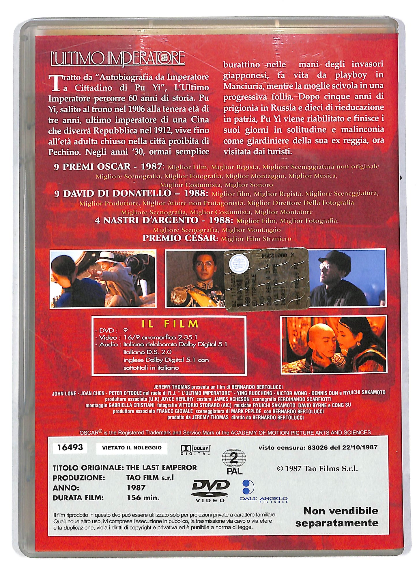 EBOND L'ultimo imperatore EDITORIALE DVD DB591483