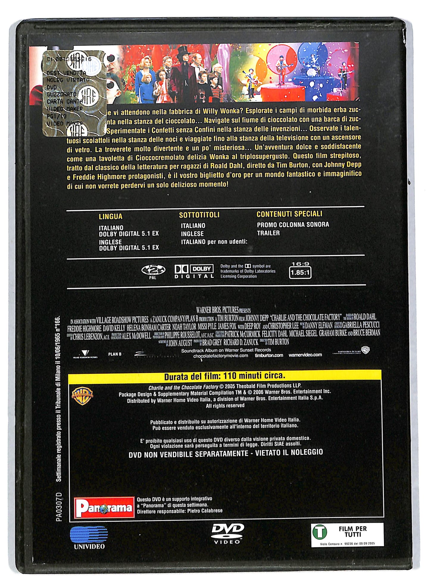 EBOND La fabbrica di cioccolato EDITORIALE DVD DB591485