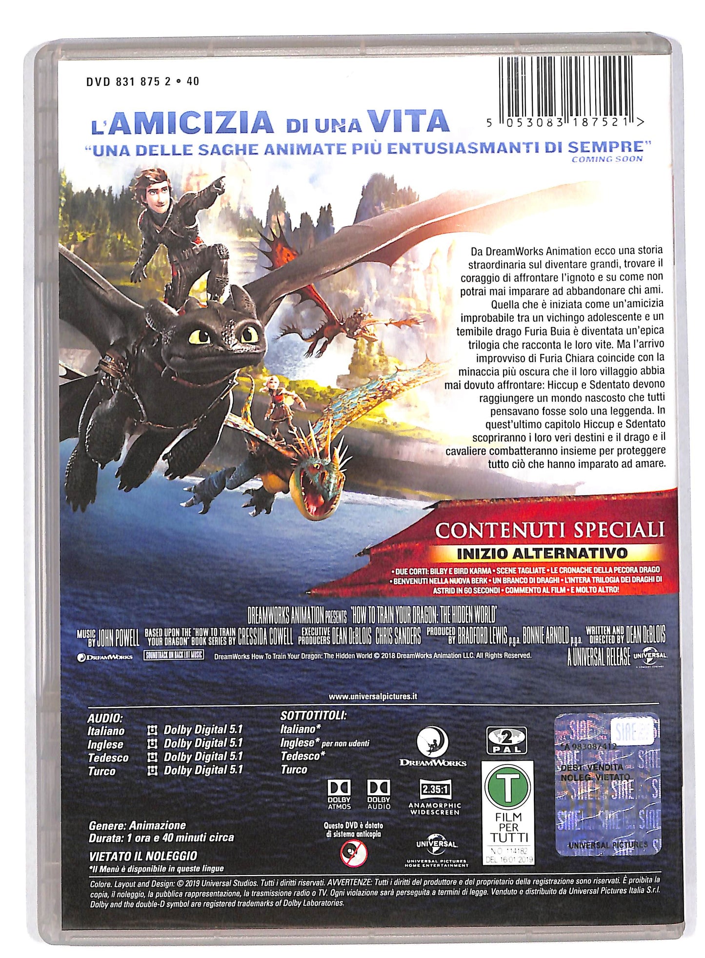 EBOND Dragon Trainer - Il mondo nascosto DVD DB591656