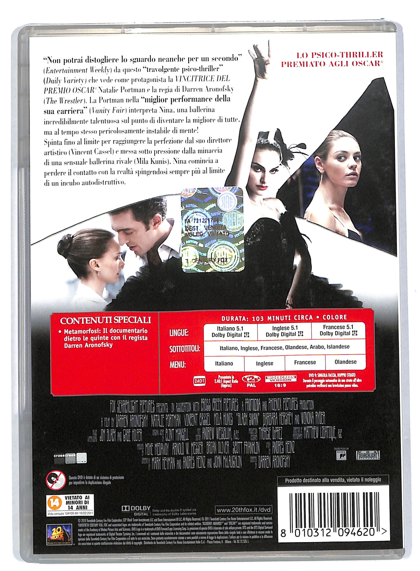 EBOND Il cigno nero DVD DB592132