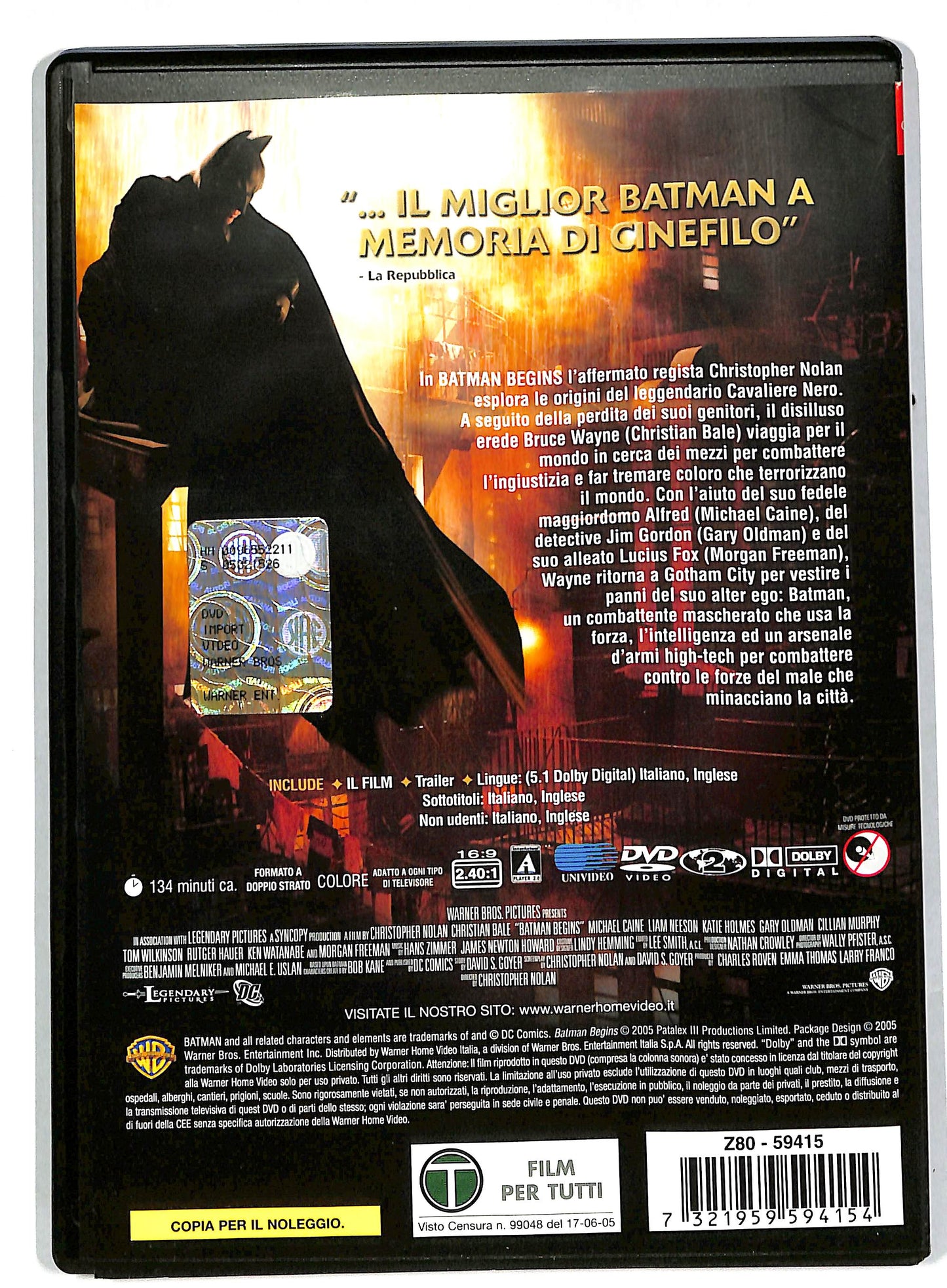 EBOND Batman Begins NOLEGGIO DVD DB592431
