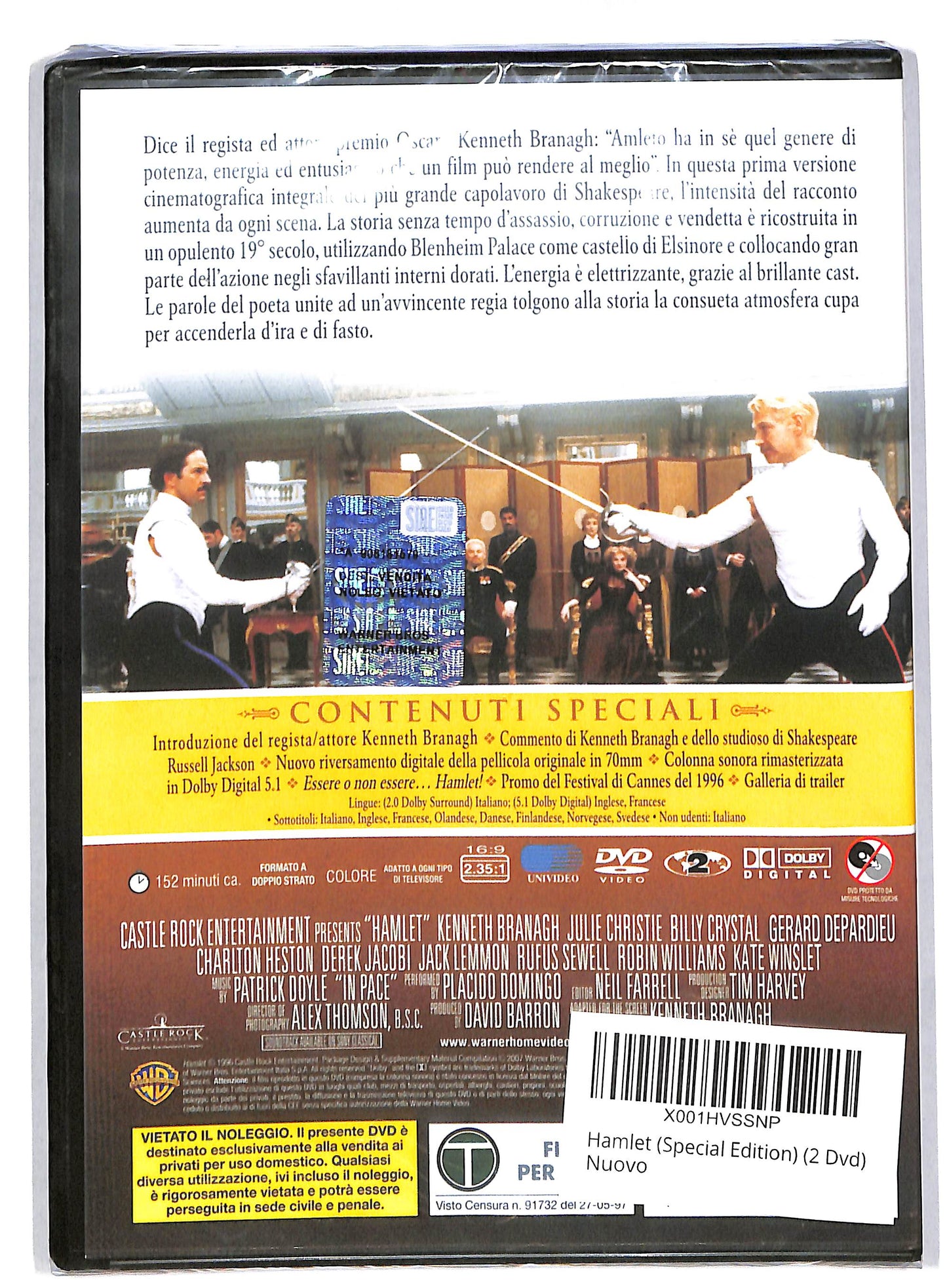EBOND Hamlet EDIZIONE SPECIALE 2 dischi DVD DB592619