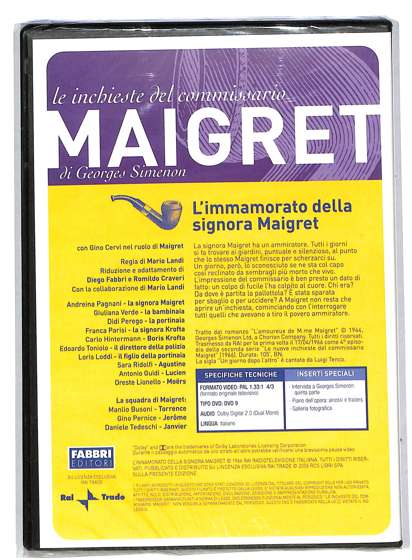 EBOND Gino cervi - l'innamorato della signora maigret EDITORIALE DVD DB592643