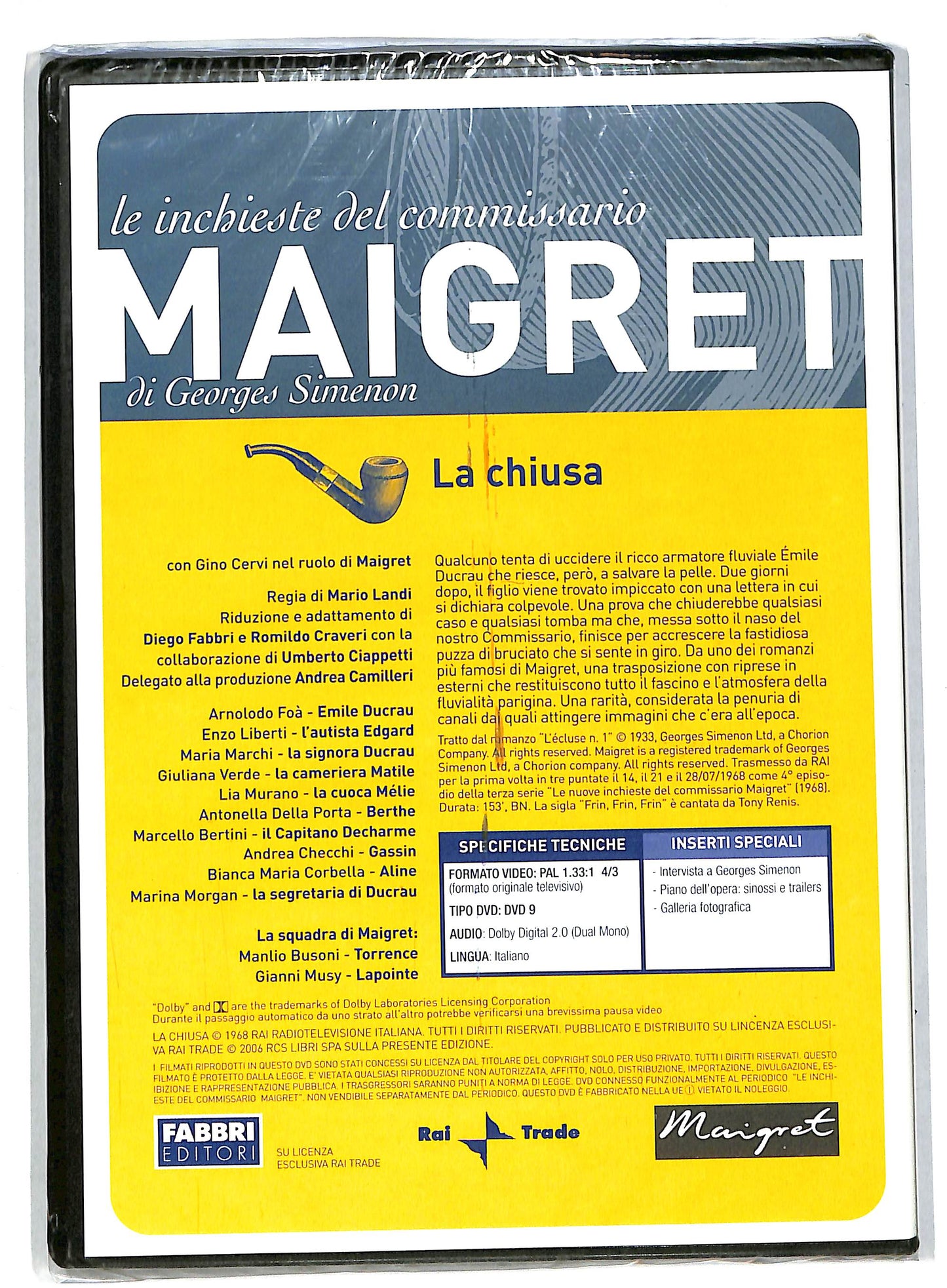 EBOND Maigret - La chiusa EDITORIALE DVD DB592646