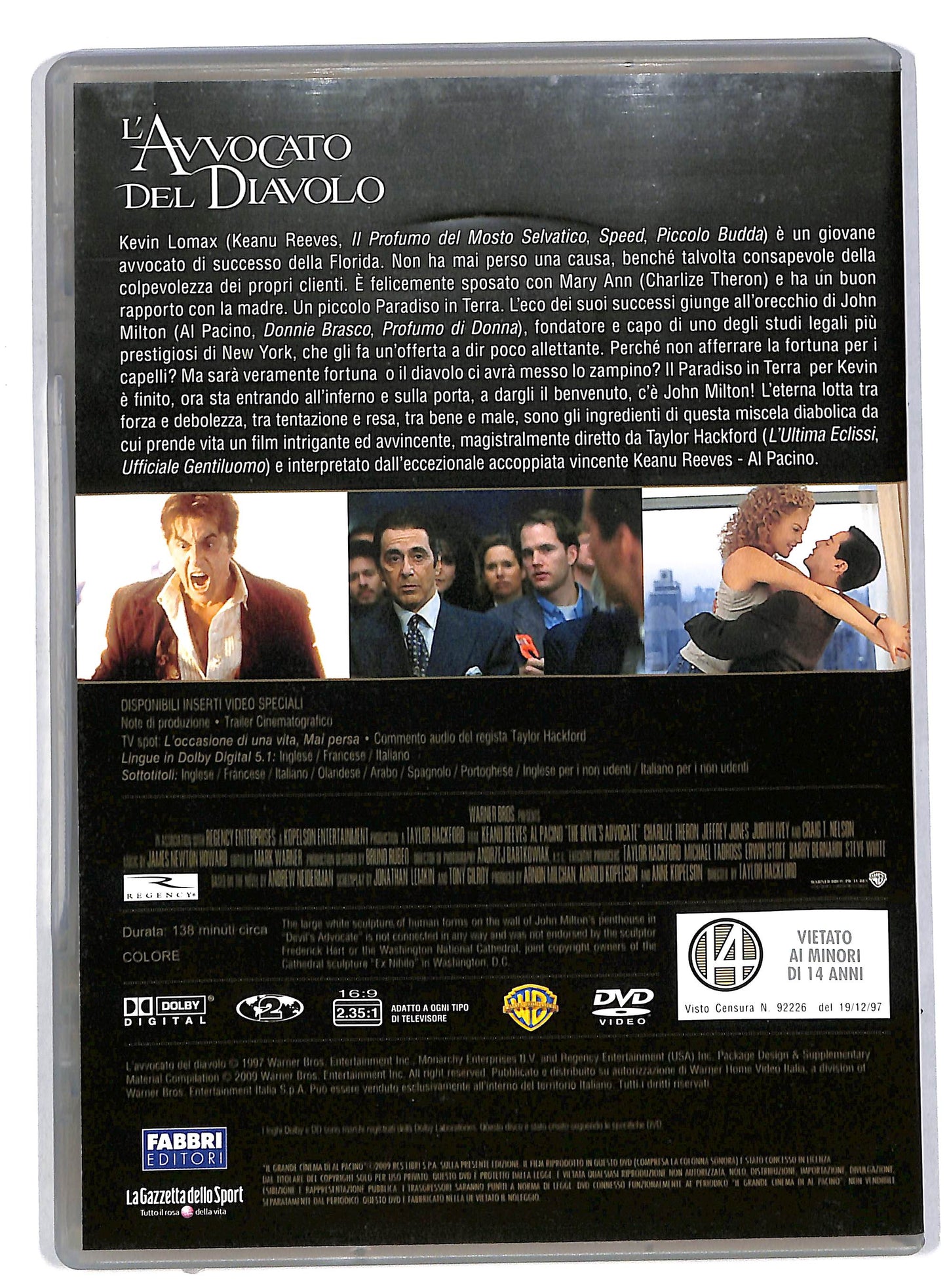 EBOND L'avvocato del diavolo EDITORIALE DVD DB592718