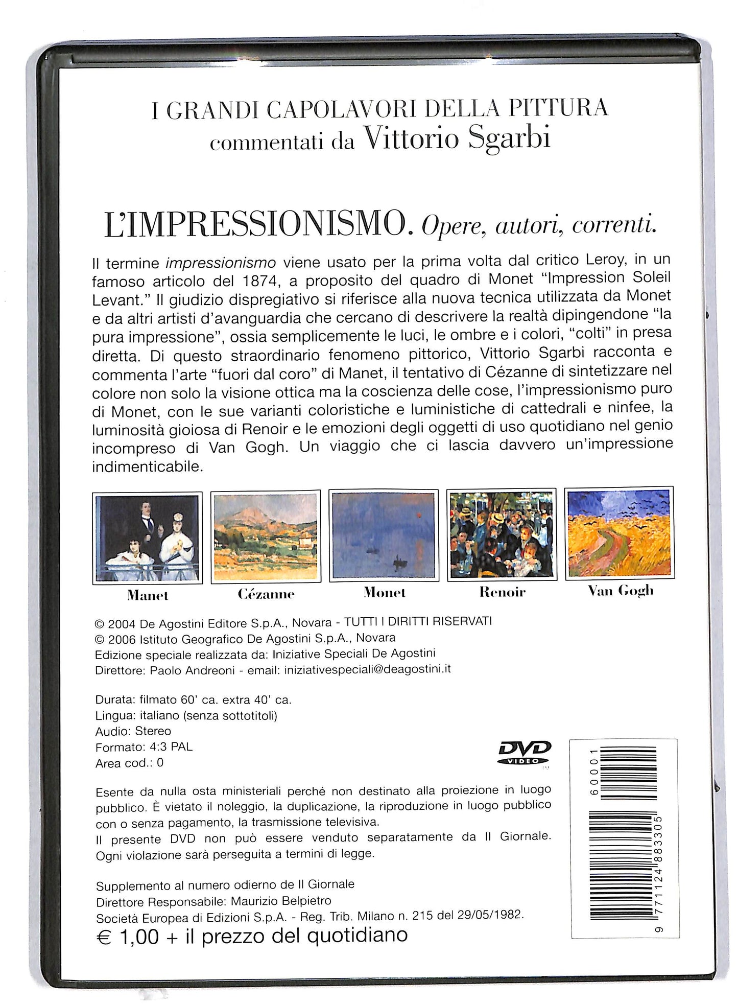 EBOND L'impressionismo - i grandi capolavori della EDITORIALE DVD DB592720