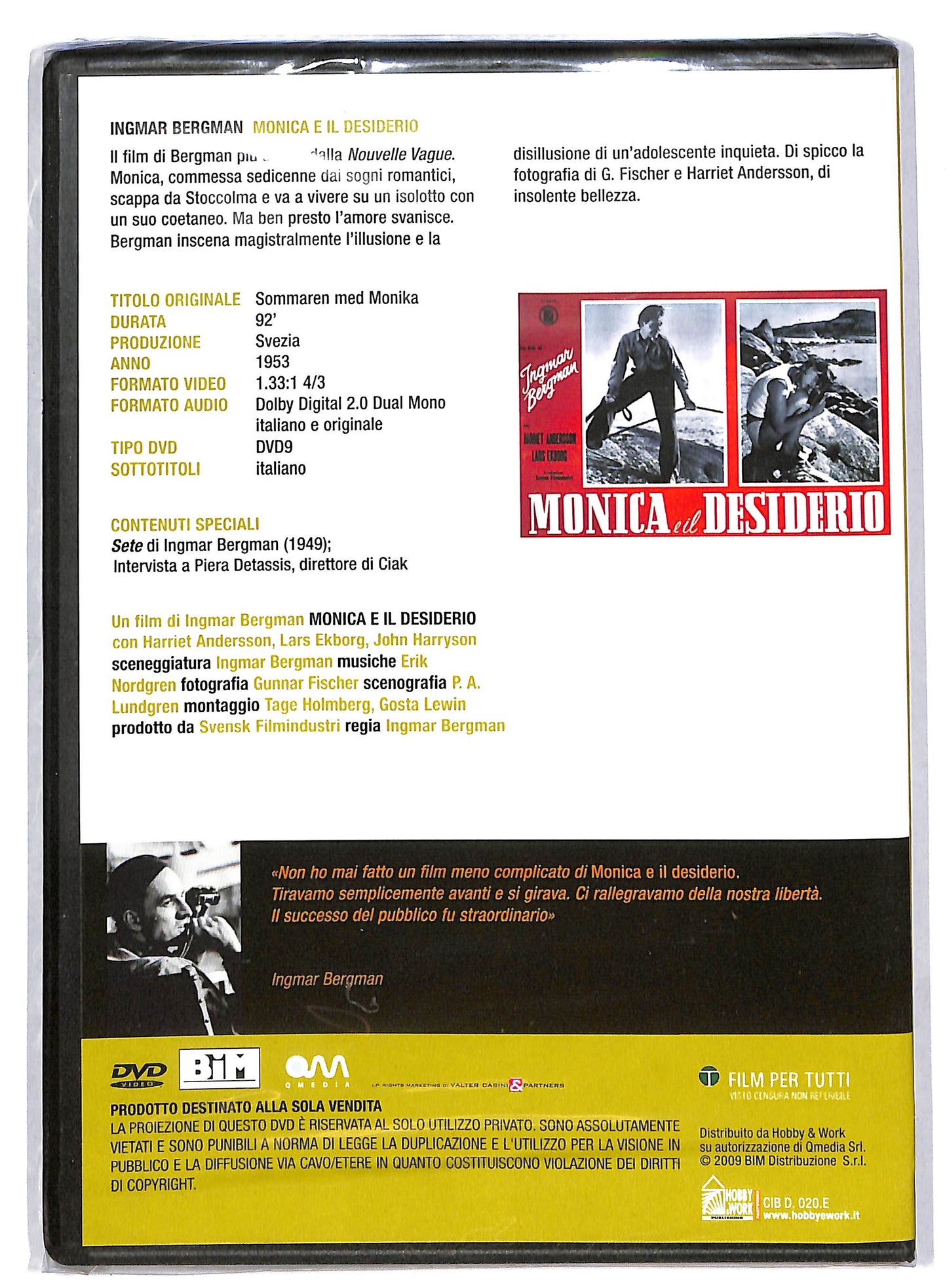 EBOND Monica e il desiderio EDITORIALE DVD DB592830