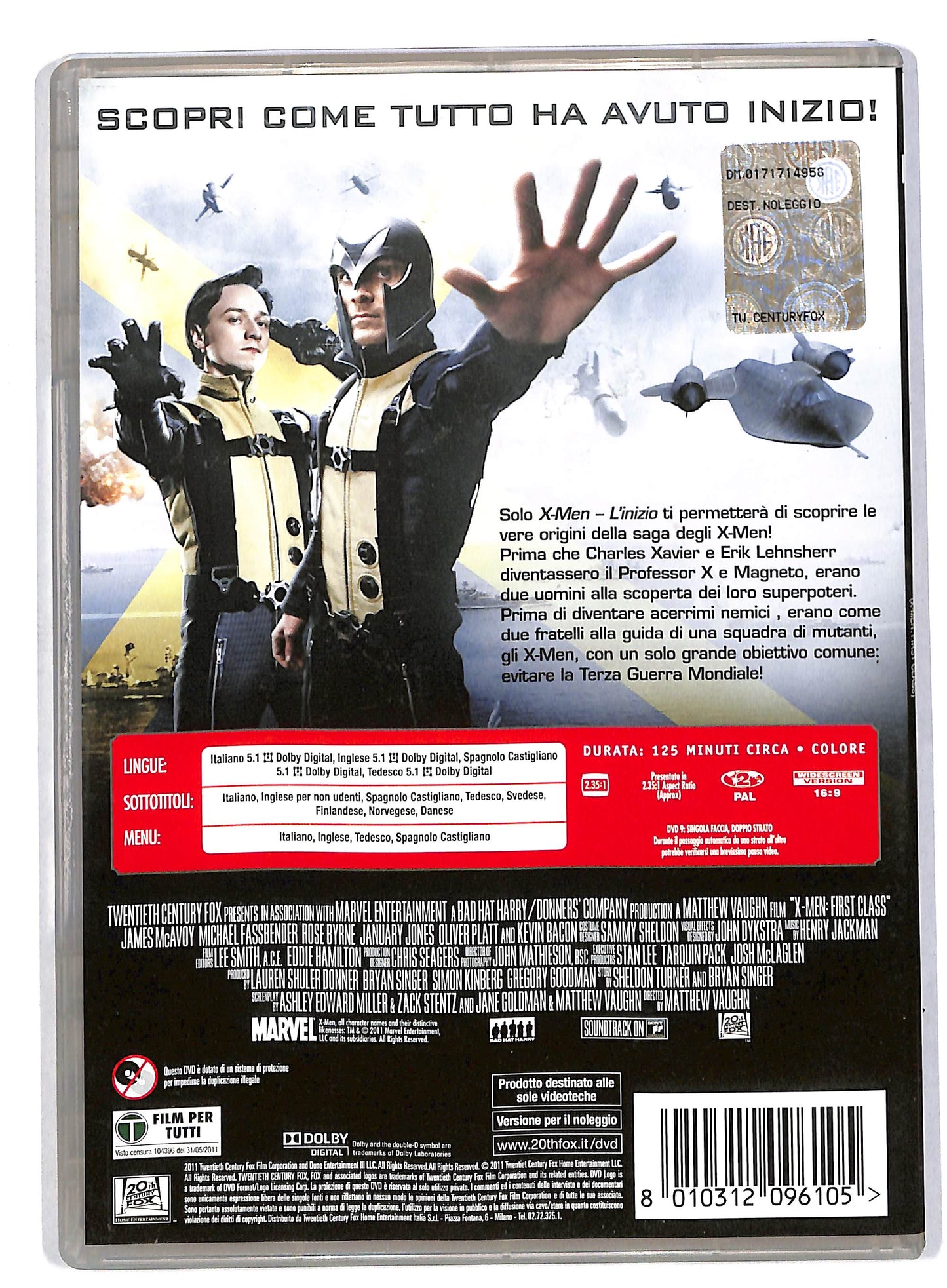 EBOND X-Men - L'inizio NOLEGGIO DVD DB592836