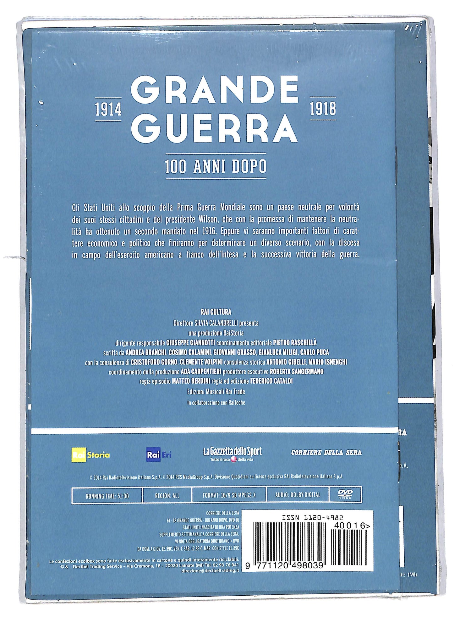 EBOND Paolo Mieli - Grande Guerra 1914 - 1918 vol 16 EDITORIALE DVD DB592841
