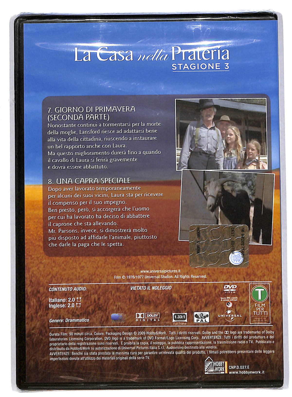 EBOND La casa nella prateria stagione 3 vol 27 EDITORIALE DVD DB592845