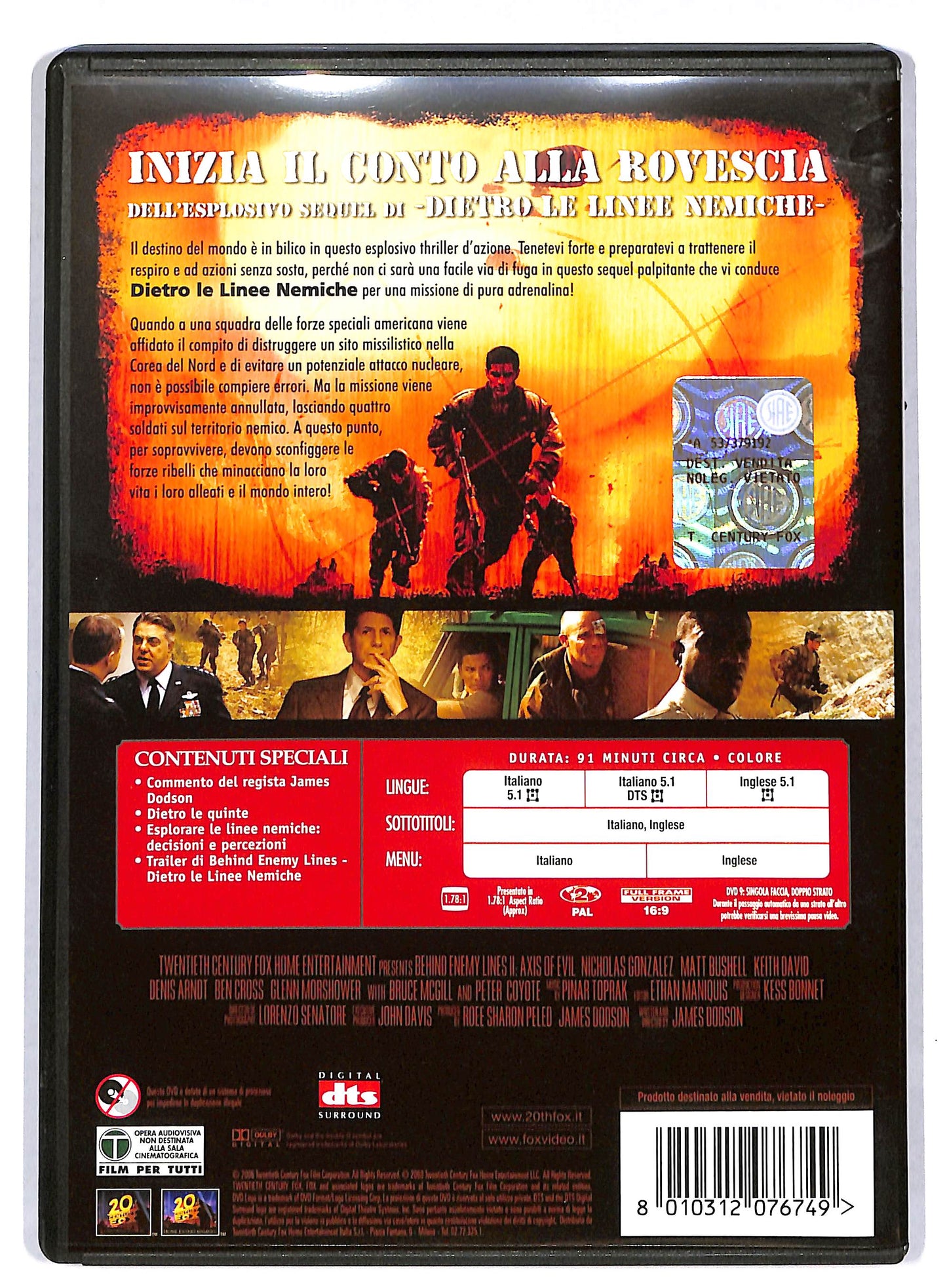 EBOND Dietro le linee nemiche II - L'asse del male DVD DB593108