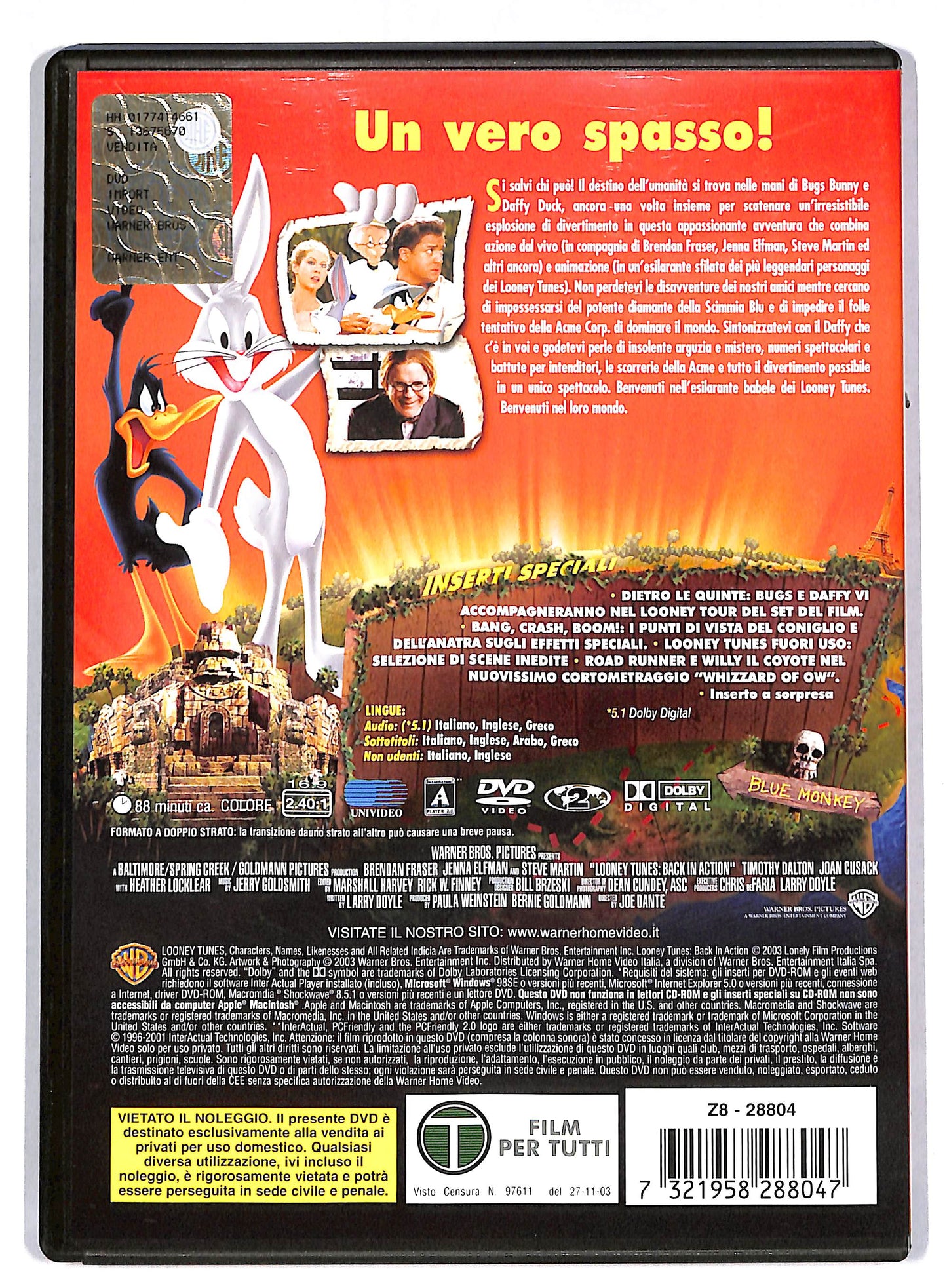 EBOND Looney tunes back in action - il film DVD DB593267