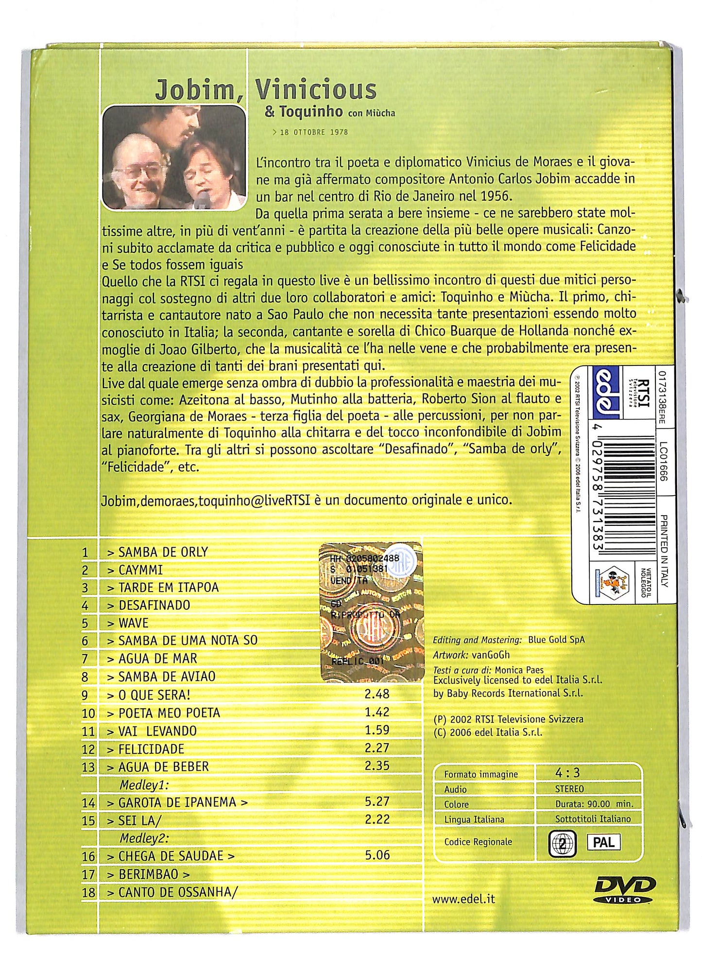 EBOND Jobin De Moraes - Live@Rtsi DIGIPACK DVD DB593304