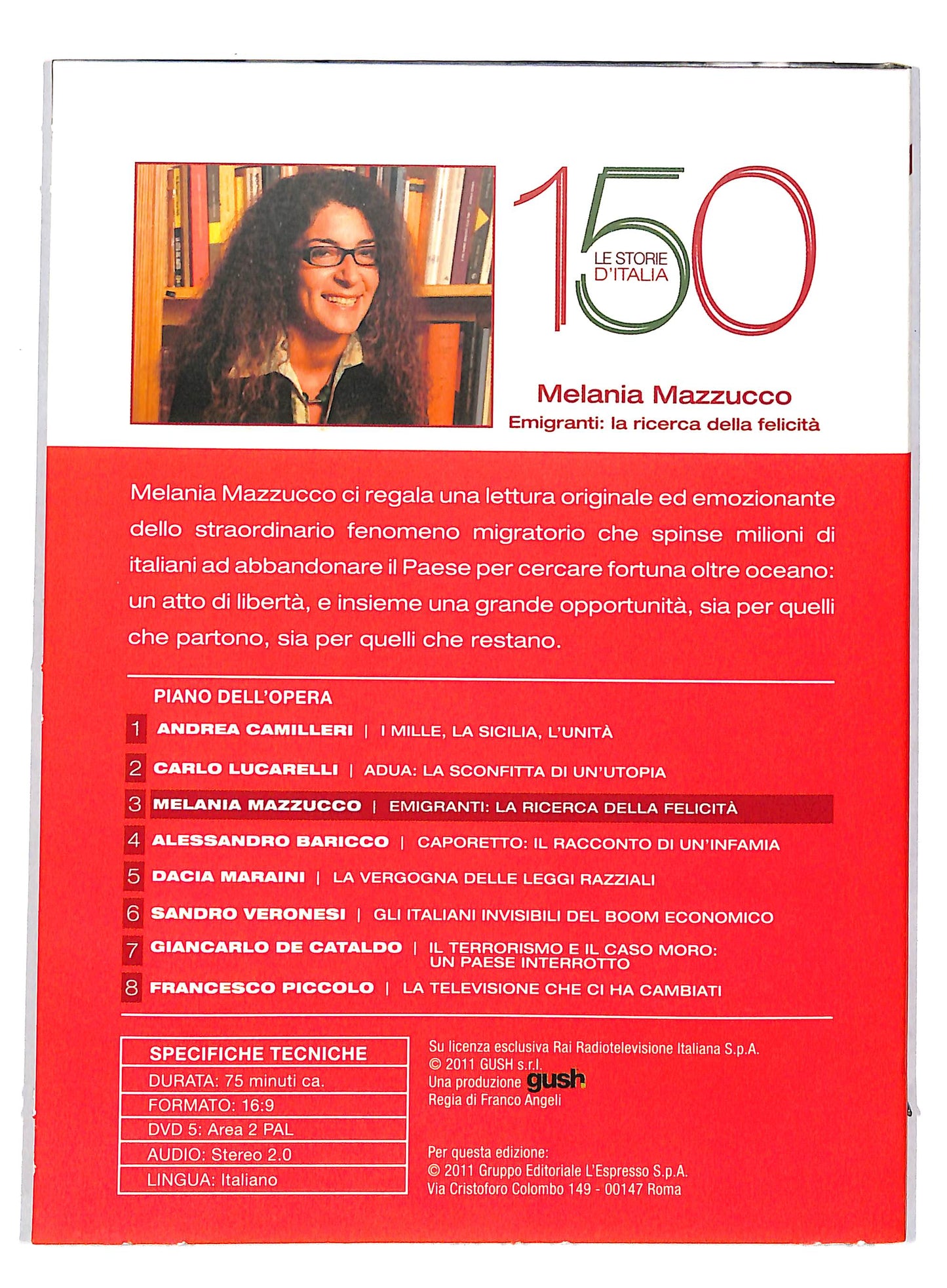 EBOND Melania Mazzucco - emigranti la ricerca della EDITORIALE DVD DB593602