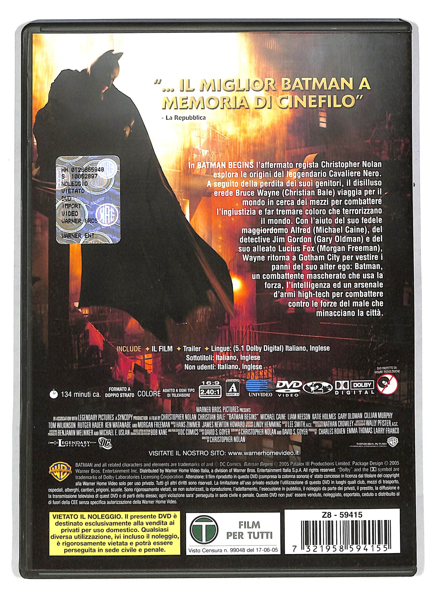 EBOND Batman Begins DVD DB593630